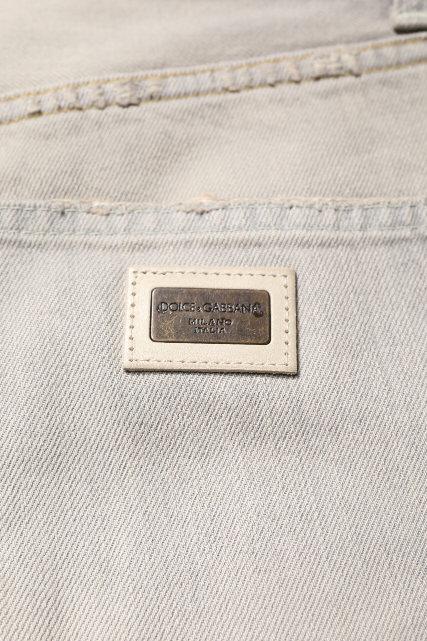 Light Gray Cotton Skinny Denim Jeans