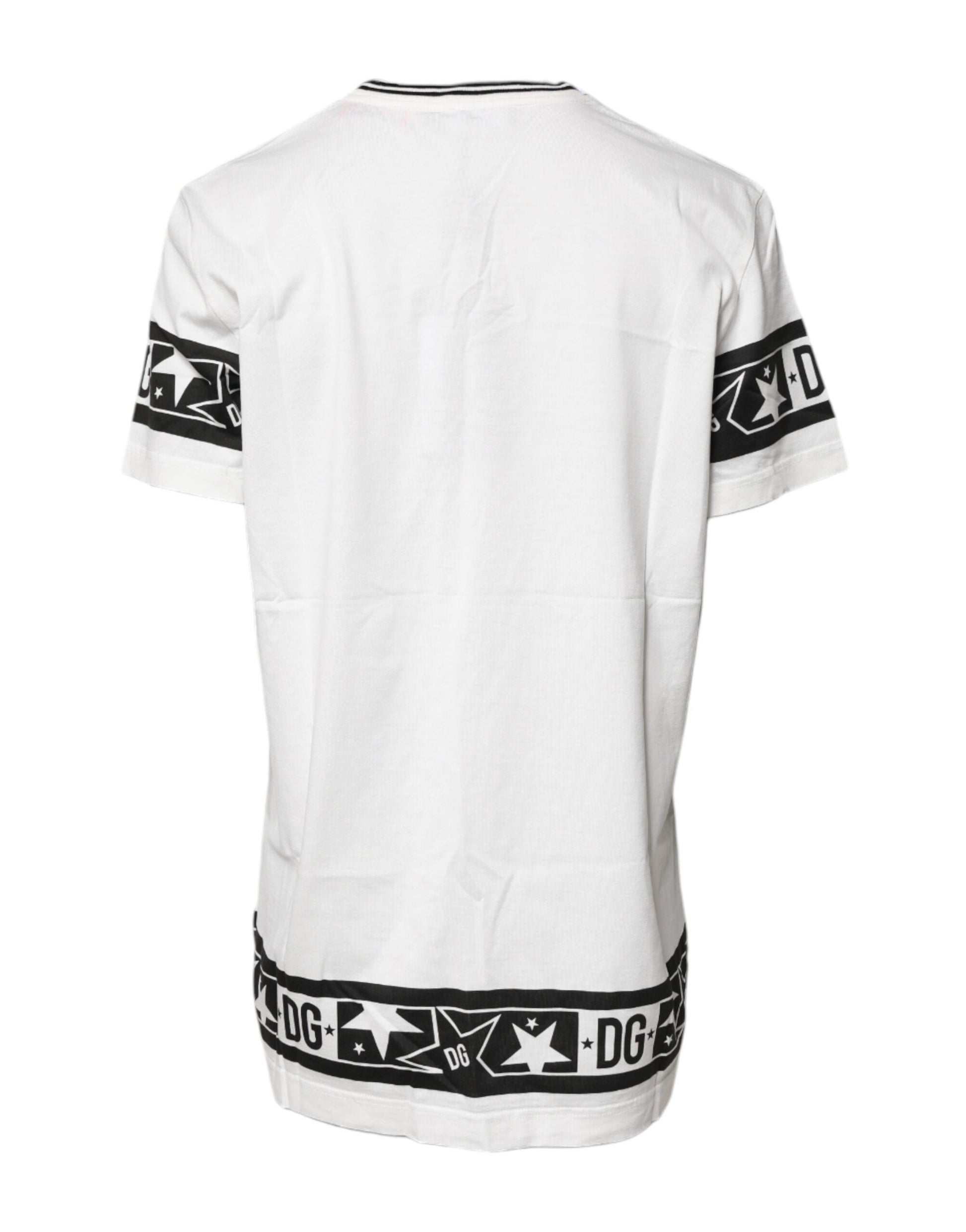 White #DGMillennials Cotton Crewneck T-shirt