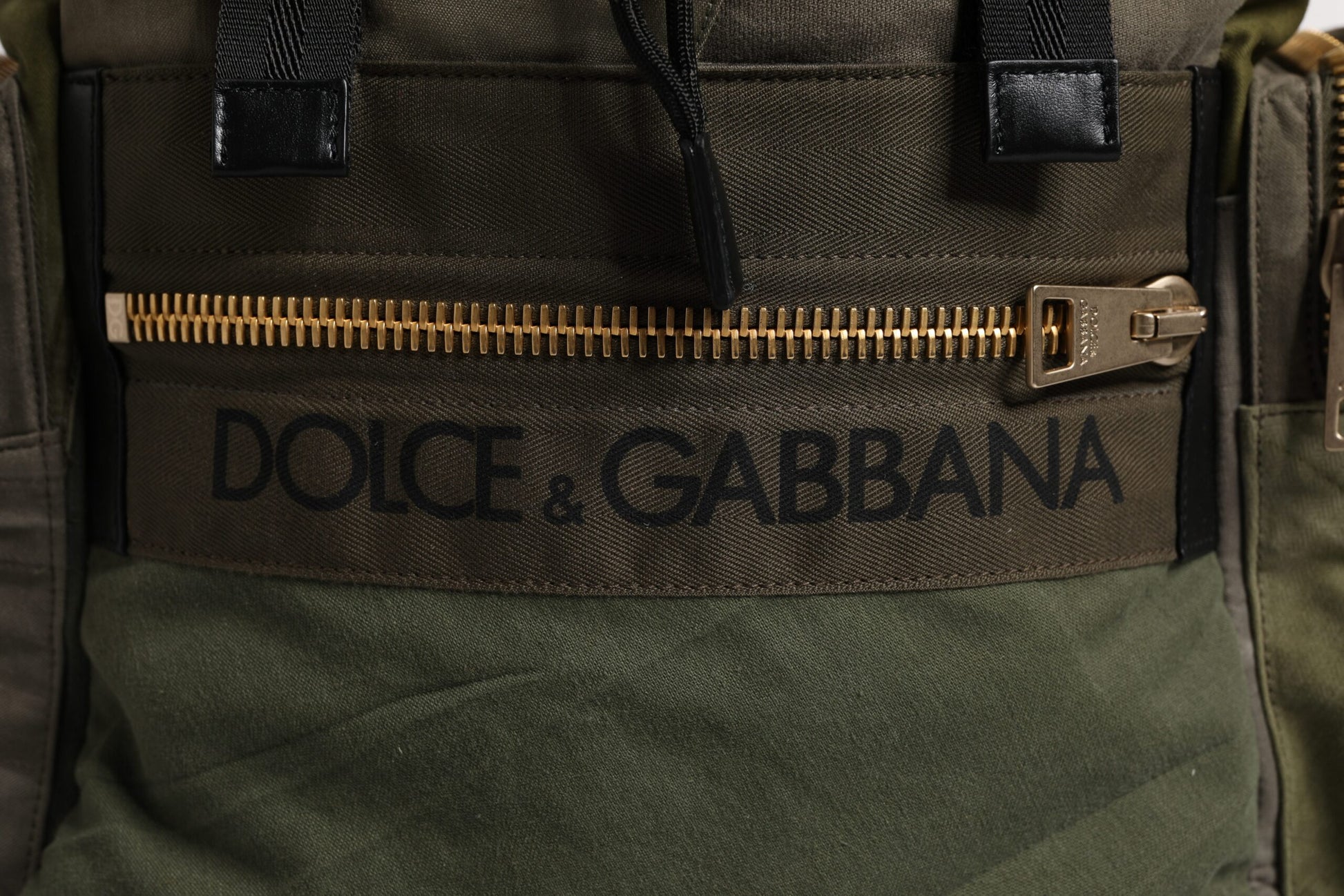 Military Green Patchwork School Backpack Bag