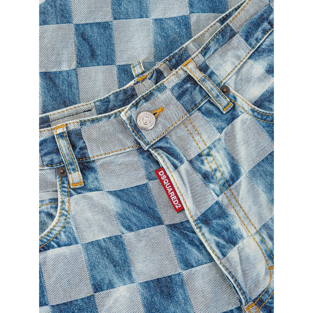 Blue Cotton Relaxed Fit Jeans