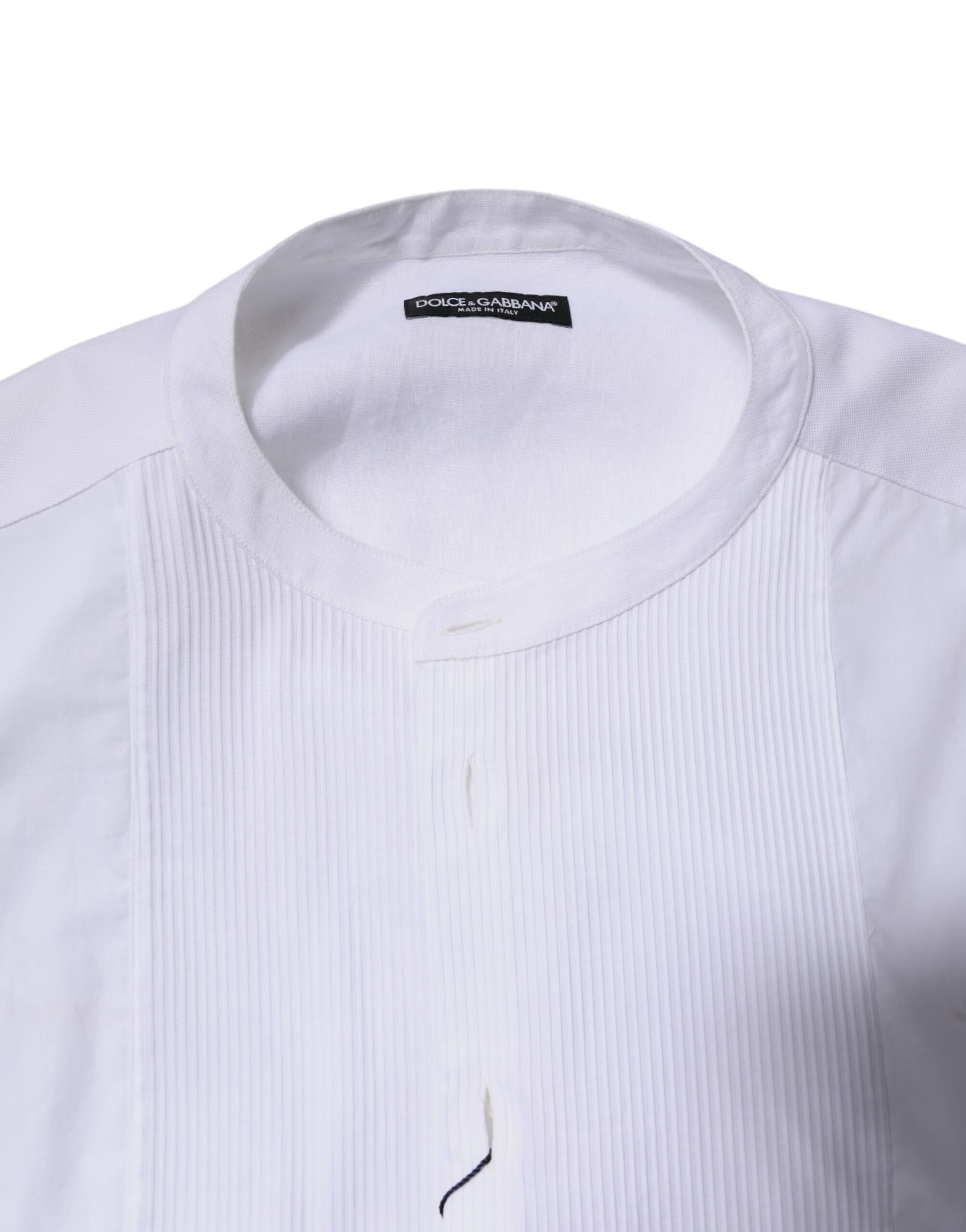White Cotton Button Down Long Sleeves Shirt