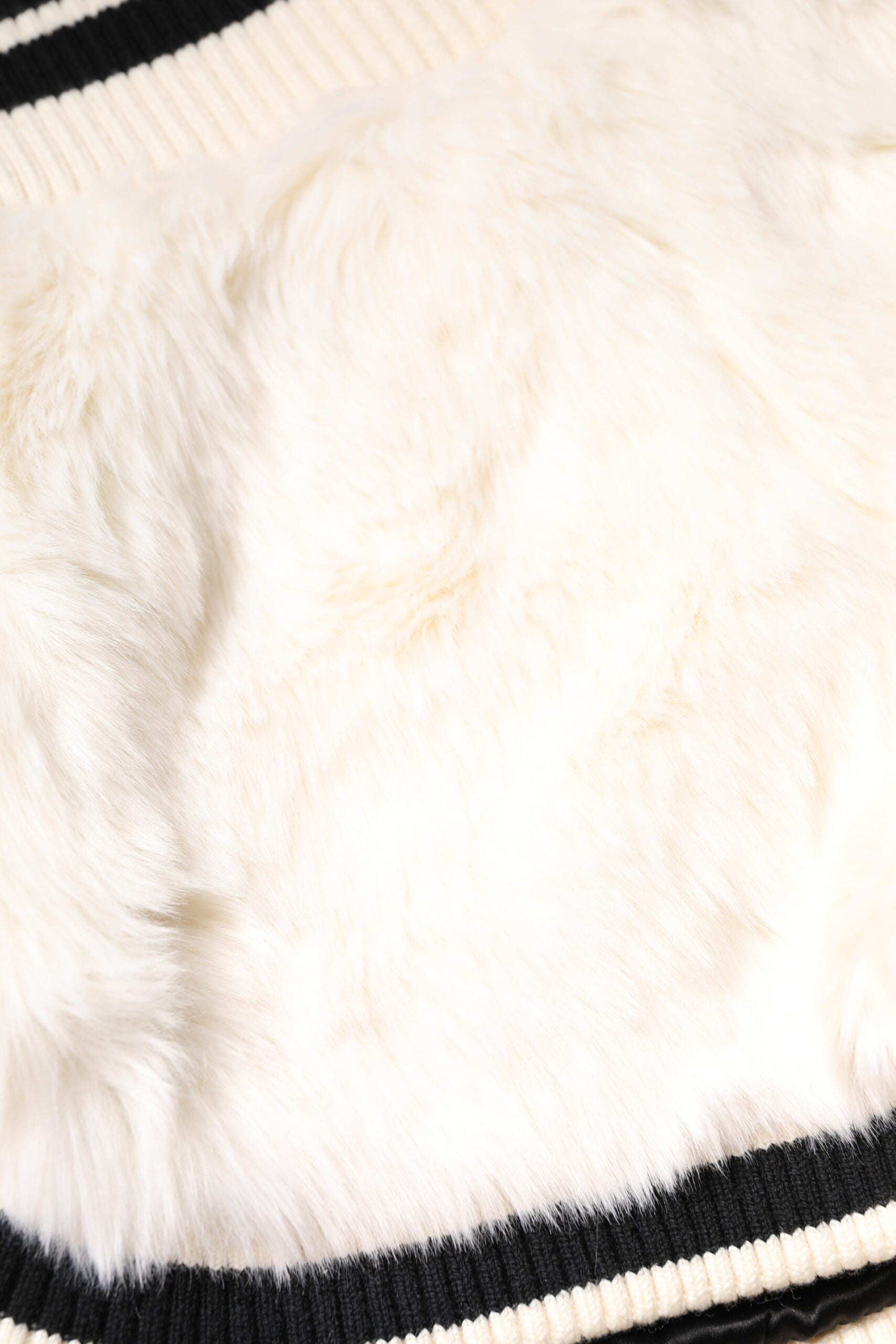 White Faux Fur High Waisted Hot Pants Short