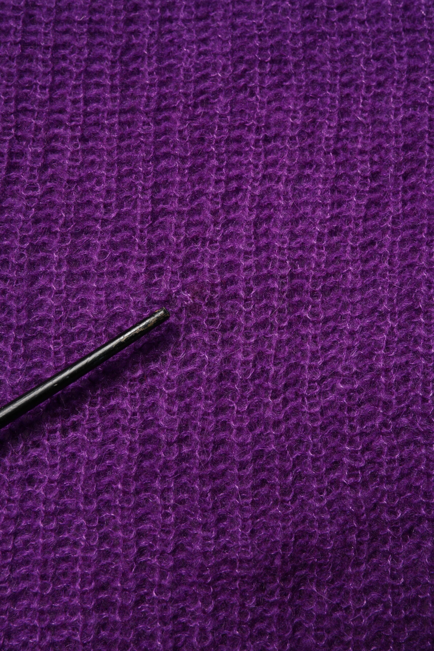 Violet Knitted Long Sleeves Round Neck Sweater