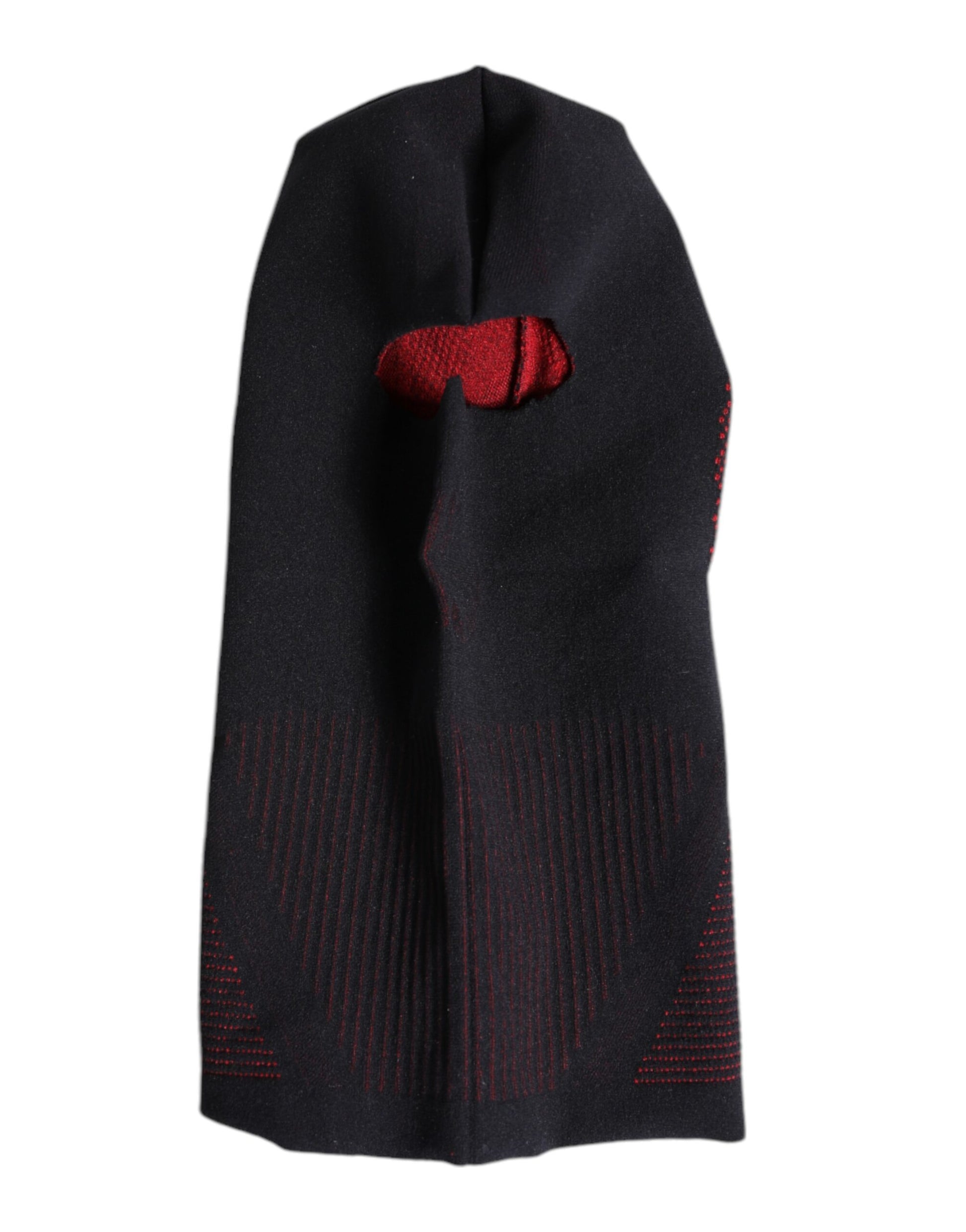 Black Cotton Knitted Ski Mask Balaclava Hat