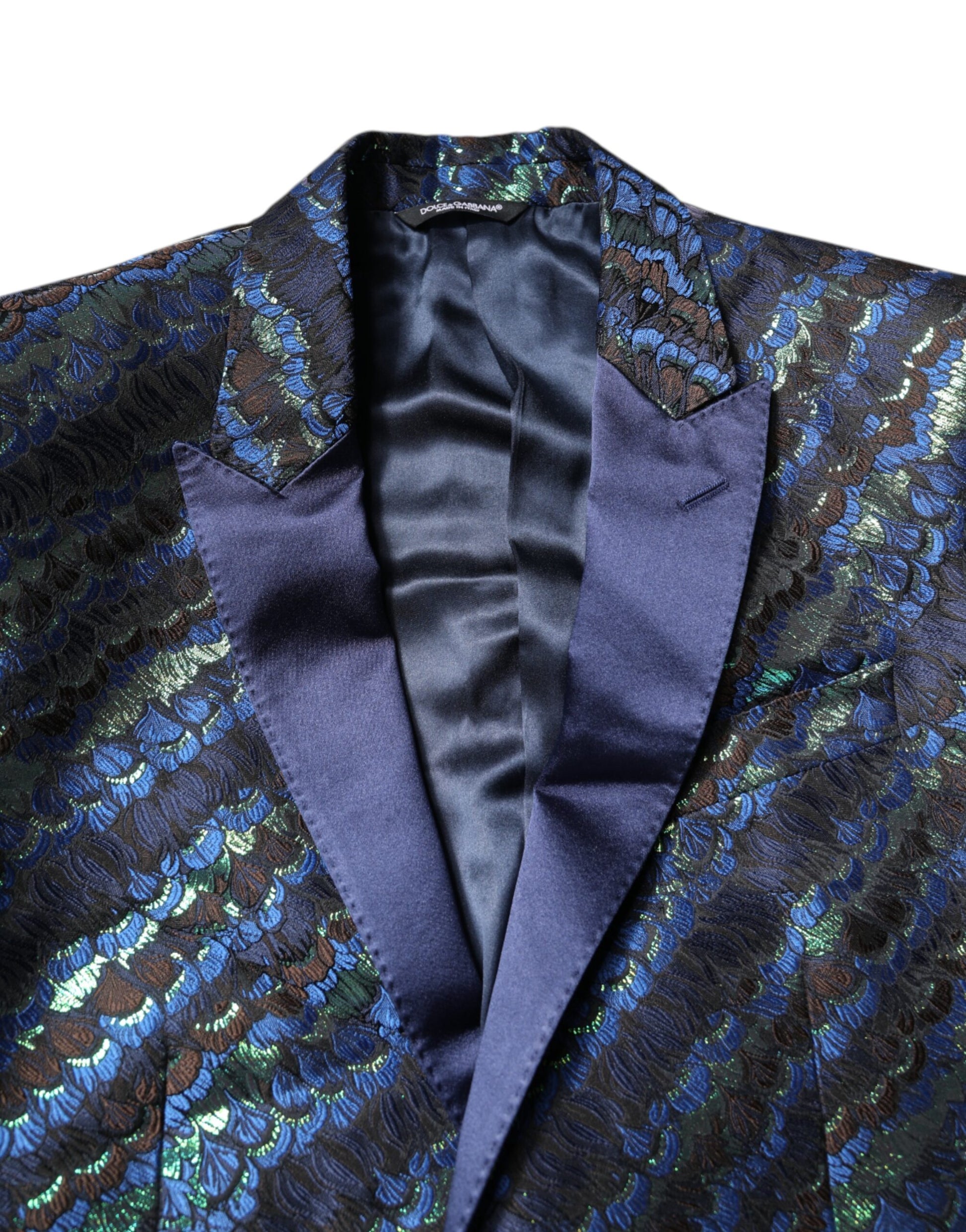 Multicolor Polyester Jacquard 2 Piece Suit
