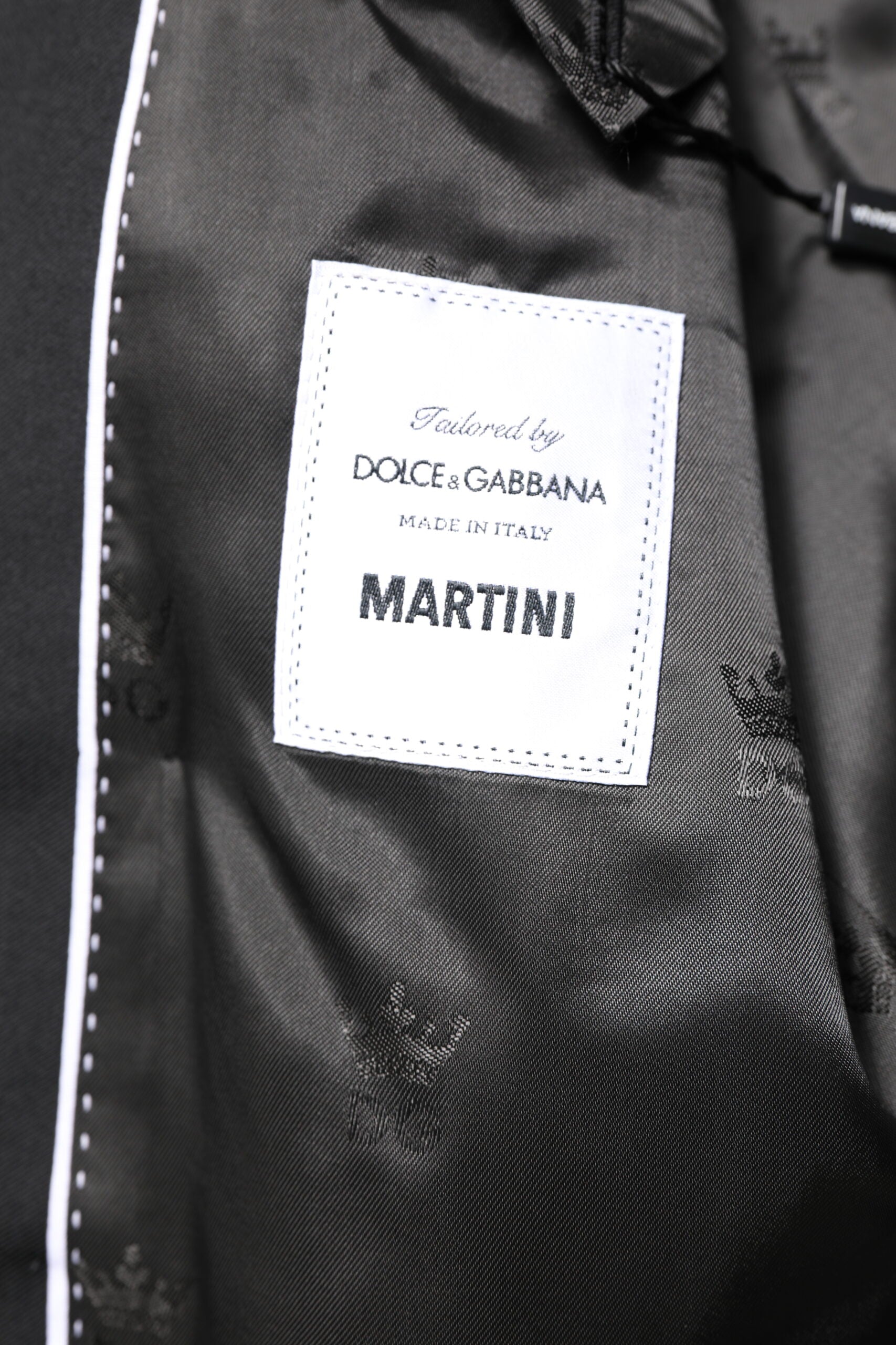 Black MARTINI Double Breasted Coat Blazer