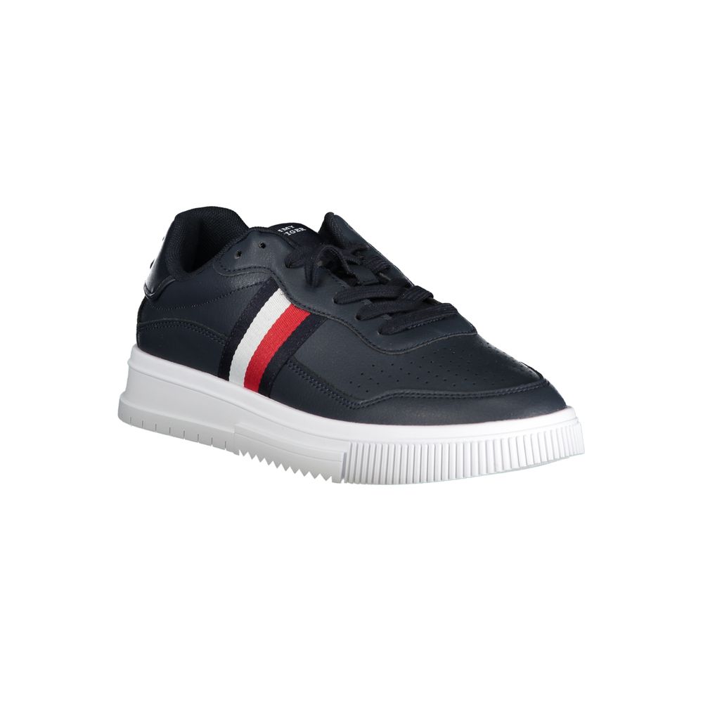 Blu Leather Men Sneaker