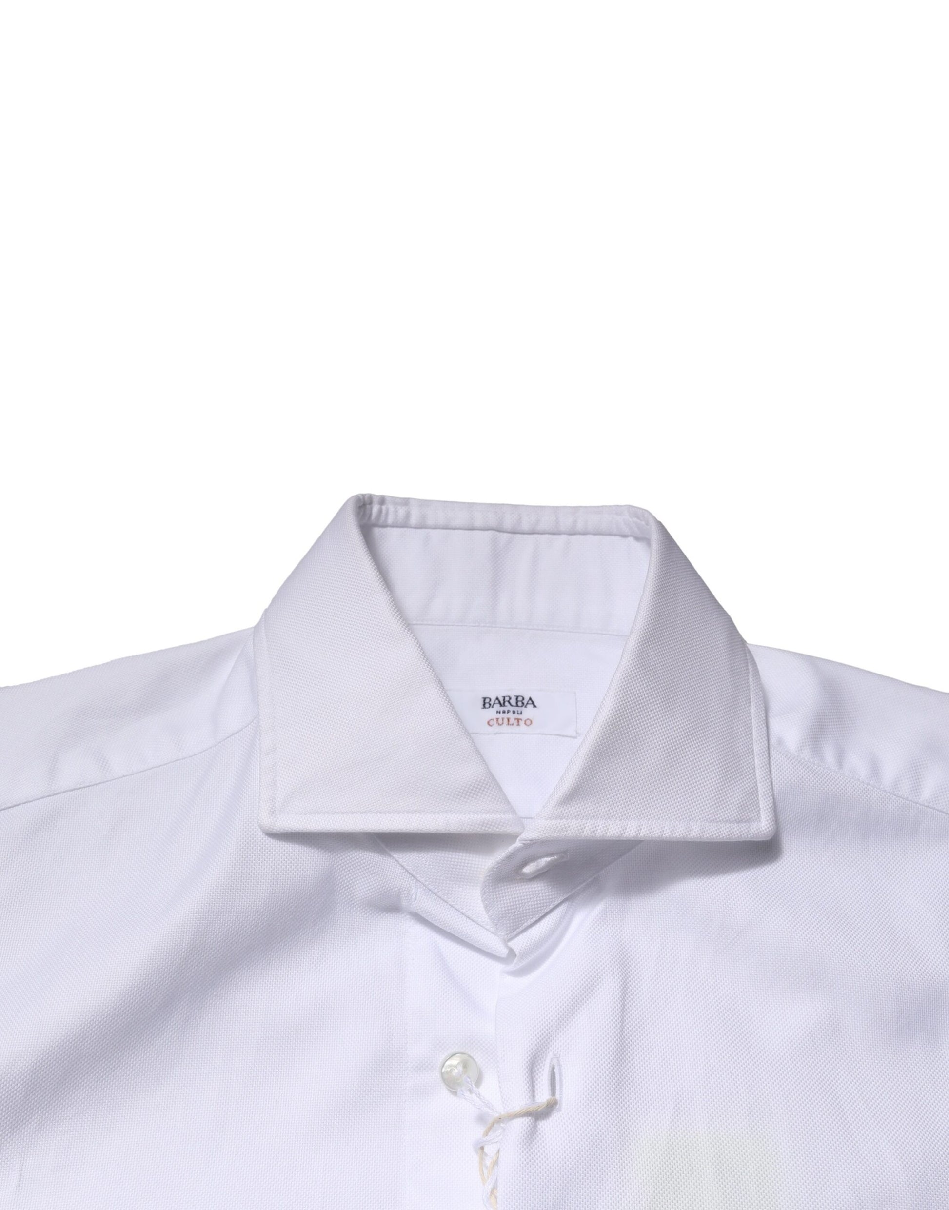 White Long Sleeves Collared Dress Formal Shirt