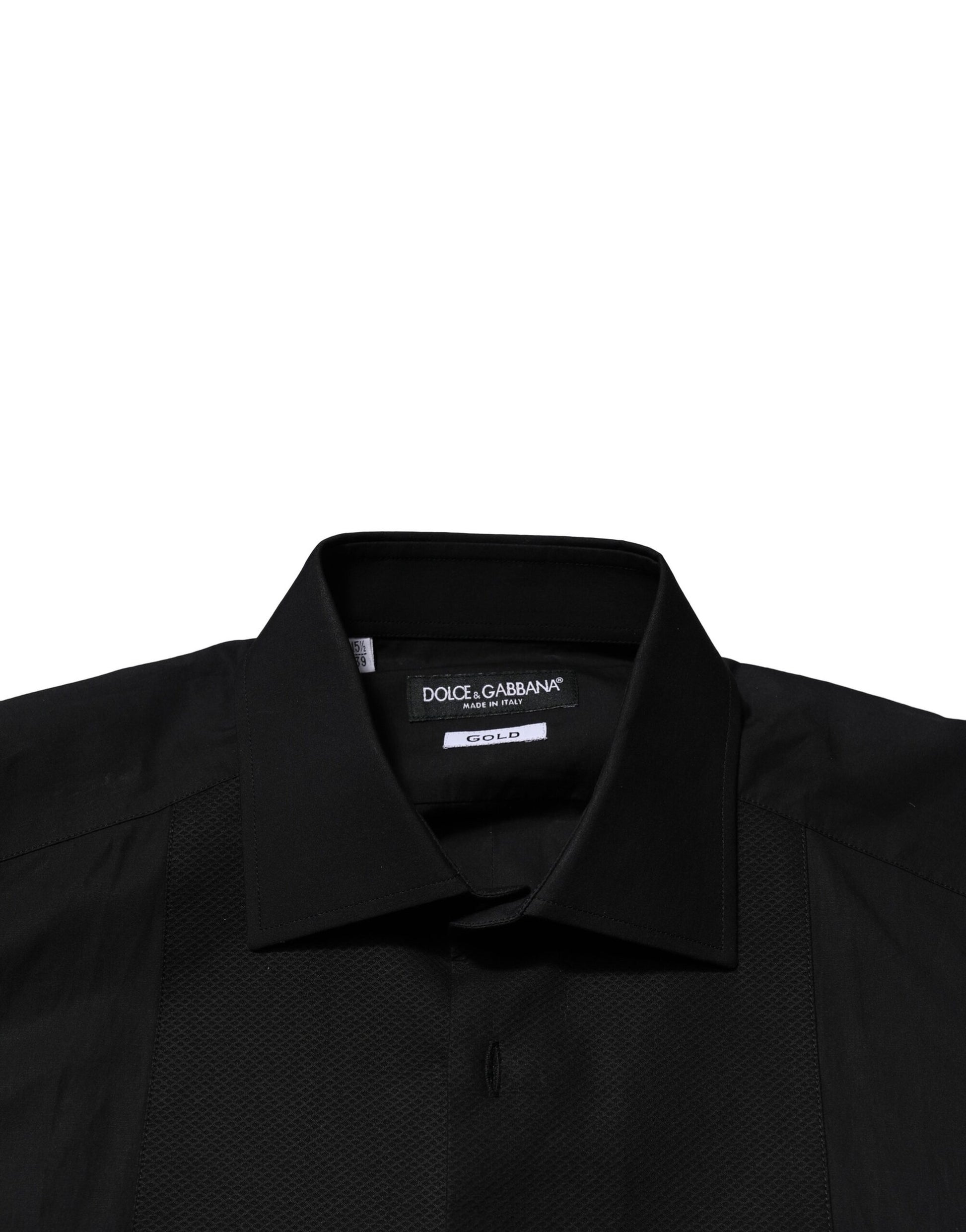 Black GOLD Long Sleeves Dress Formal Shirt