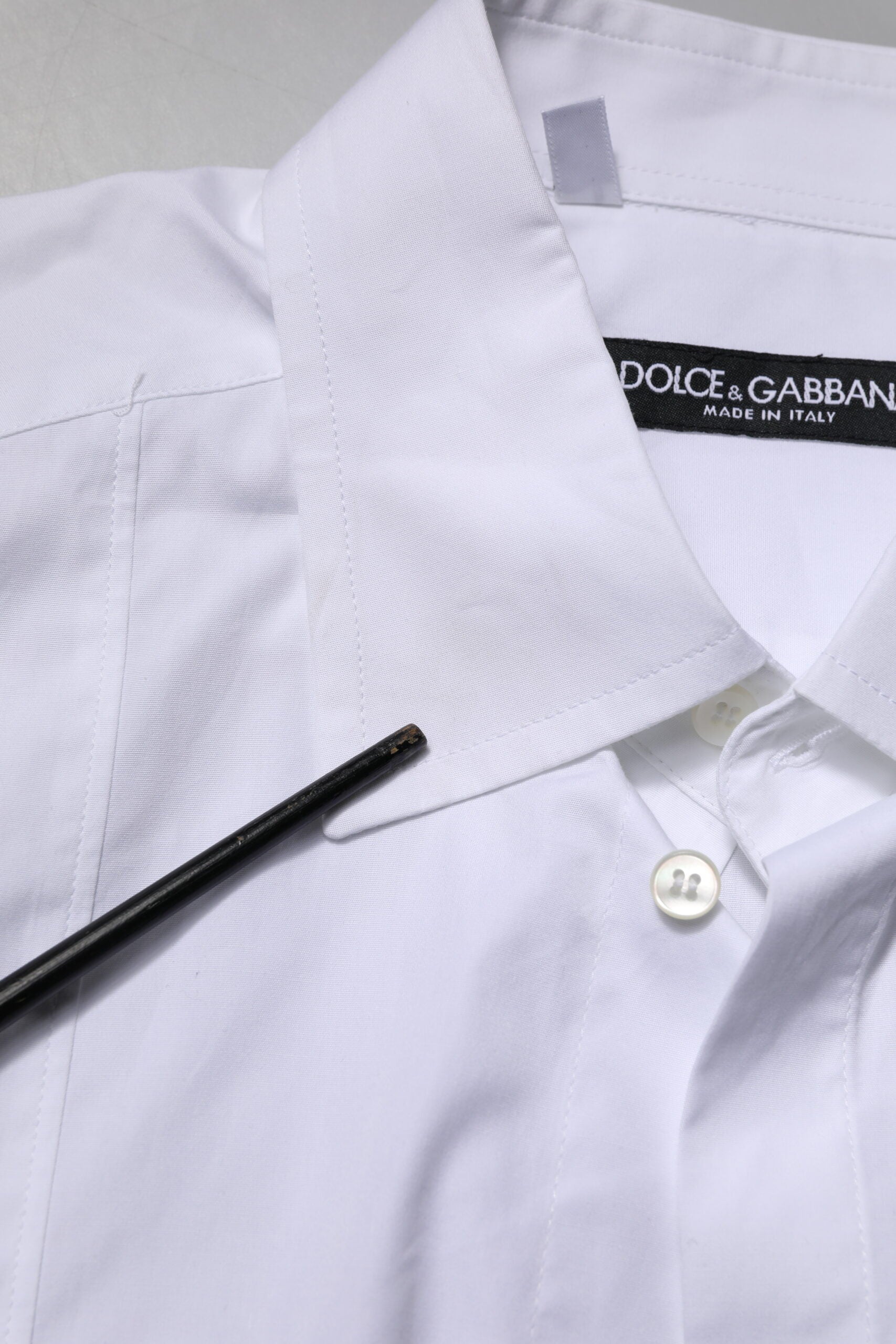 White Cotton Short Sleeves Dress Formal Shirt