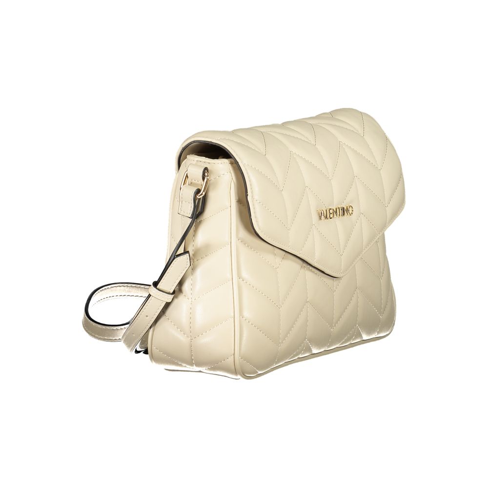Beige Polyurethane Women's Bag