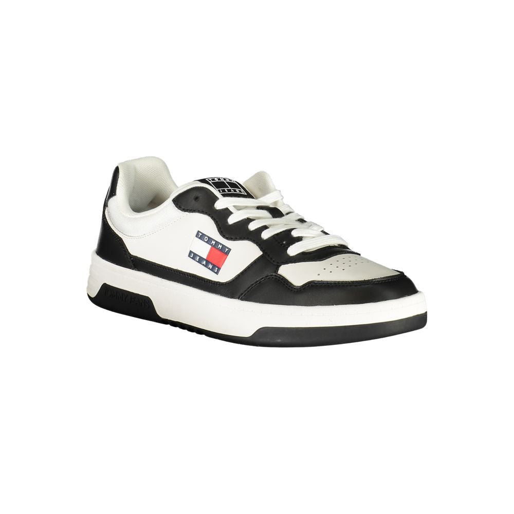 Black Polyurethane Men Sneaker