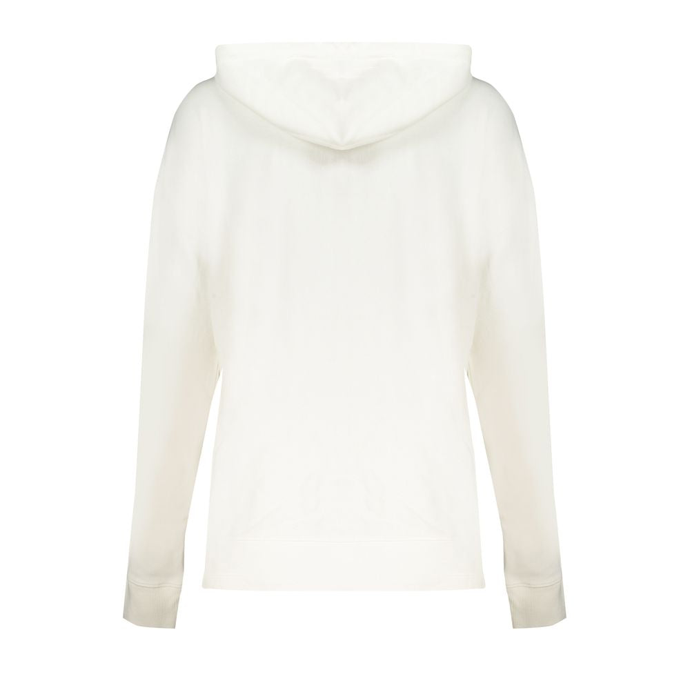 White Cotton Women's Hoodie