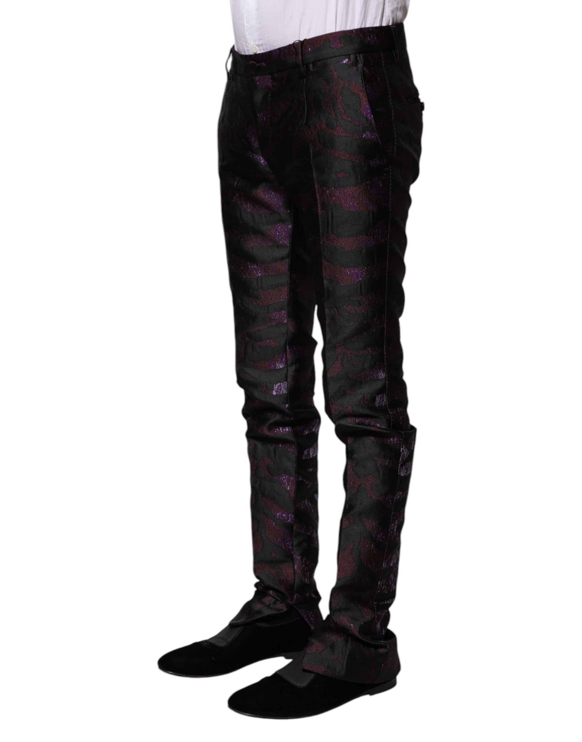 Multicolor Polyester Patterned Pants
