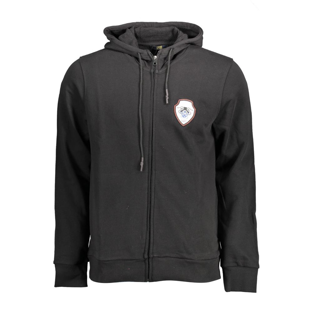 Black Cotton Men's Hoodie