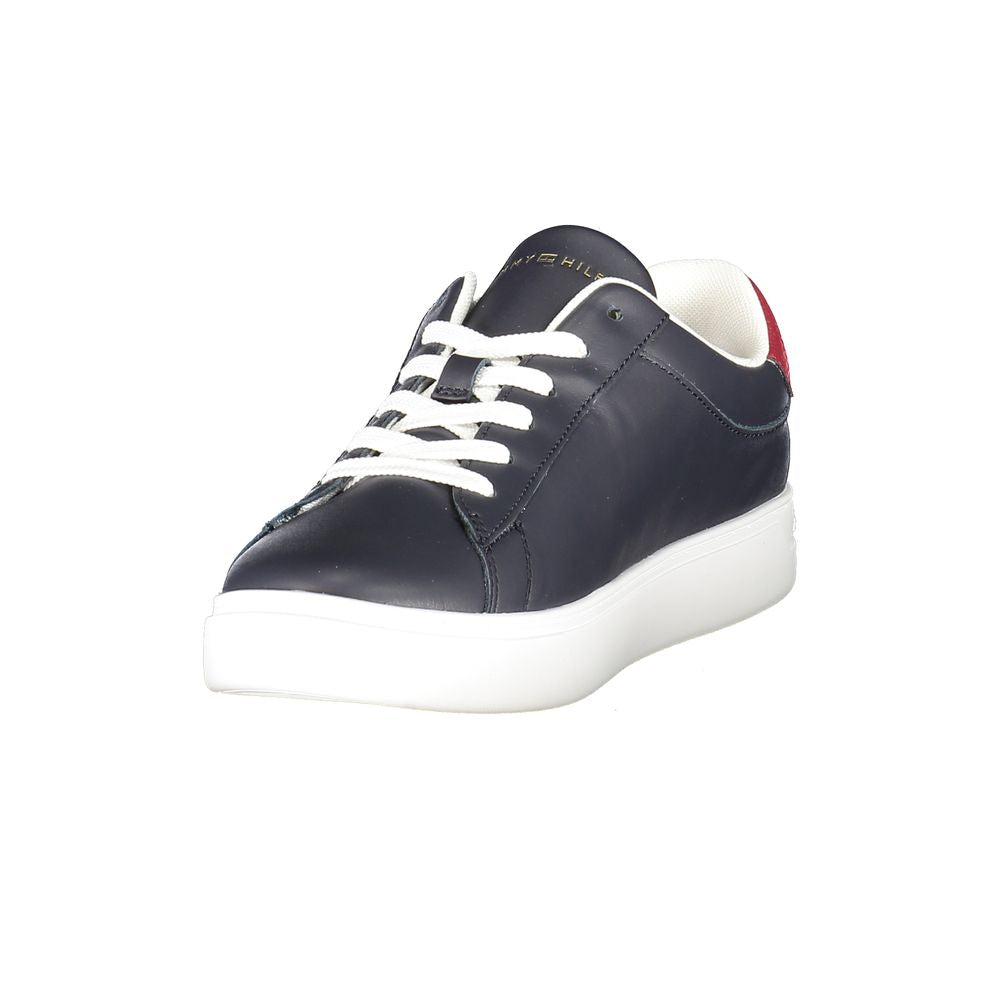 Blue Polyurethane Women Sneaker