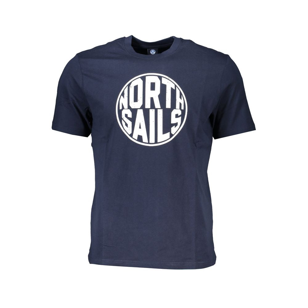 Blu Cotton Men T-Shirt