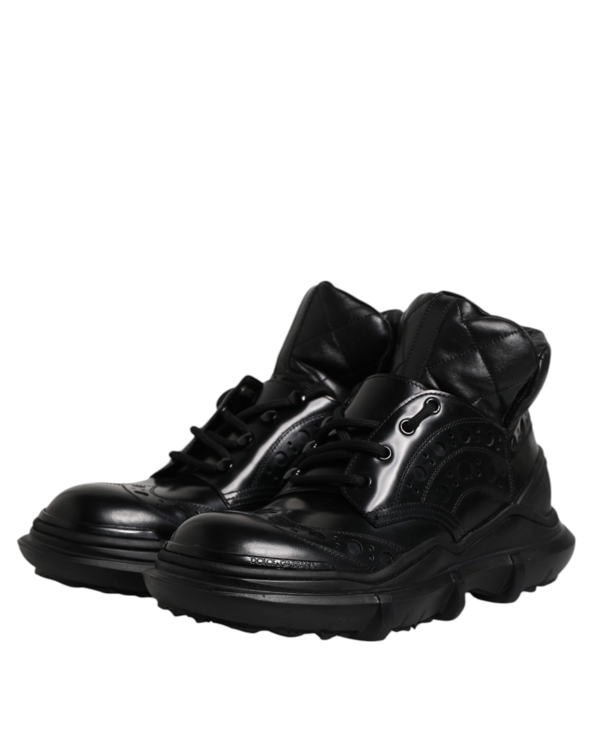 Black Leather Casual Mens Ankle Boots Shoes