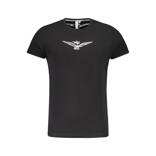 "Black Cotton Men T-Shirt"