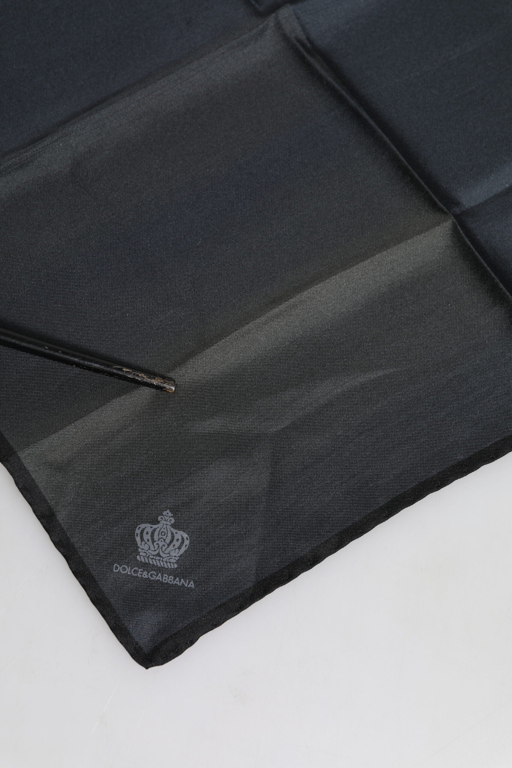 Blue DG Crown Silk Square Men Foulard Scarf
