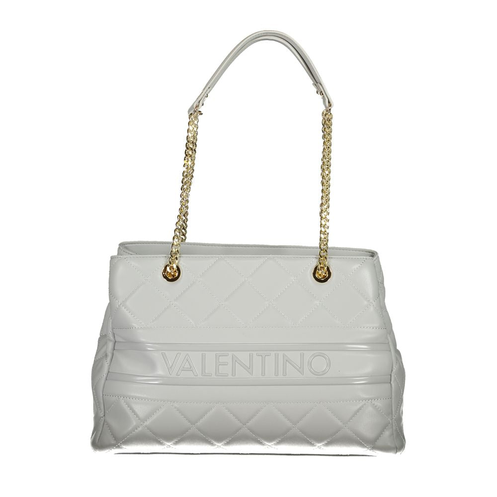Gray Polyurethane Women's Bag