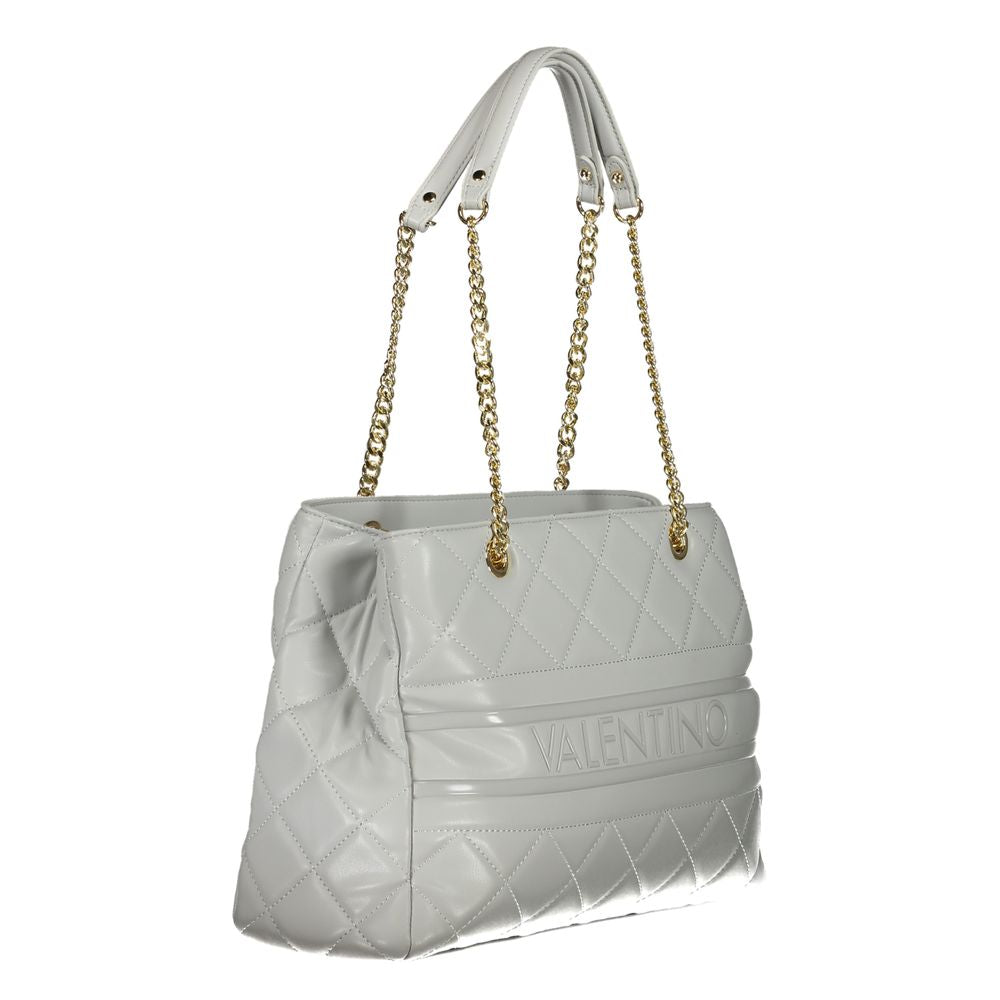 Gray Polyurethane Women's Bag