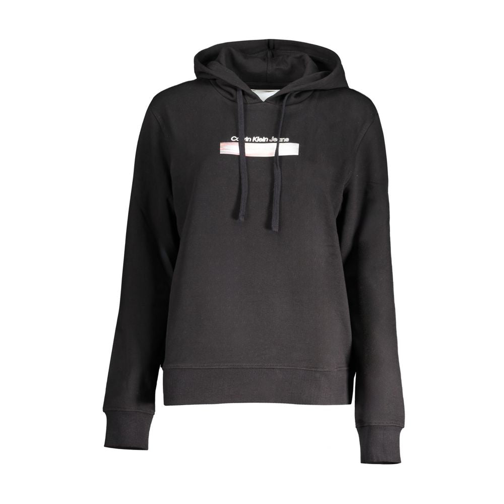 Black Cotton Women's Sweatshirt