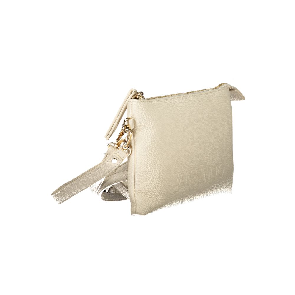 Beige Polyurethane Women's Bag