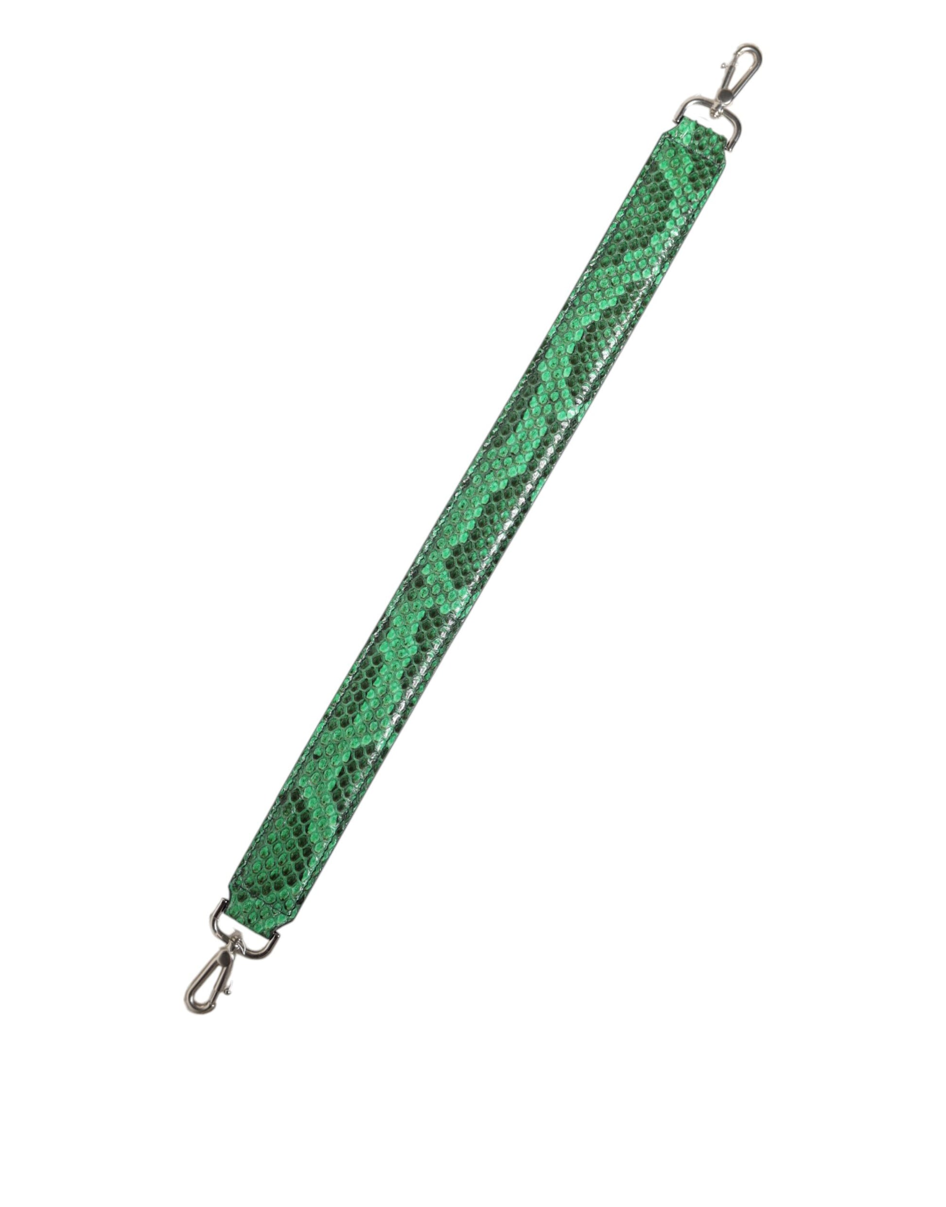 Black Green Exotic Leather Bag Shoulder Strap