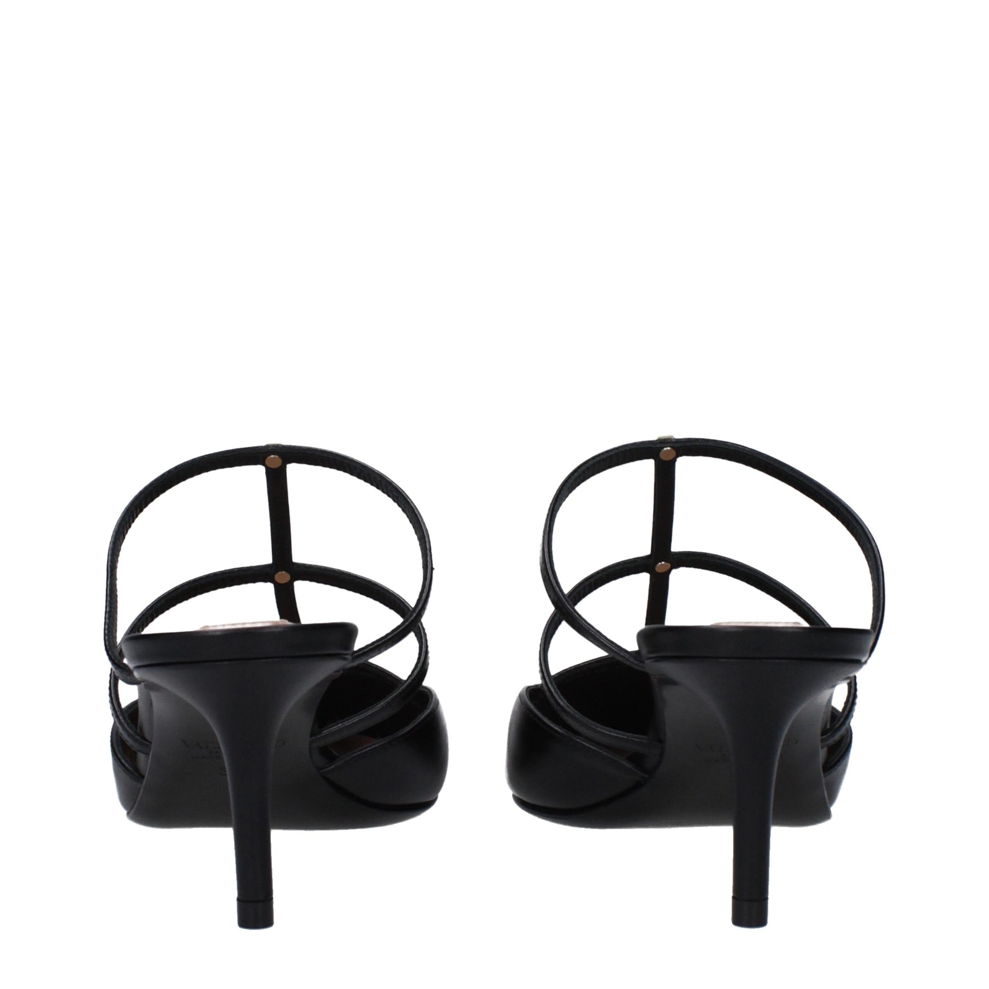 Black Leather Sandals