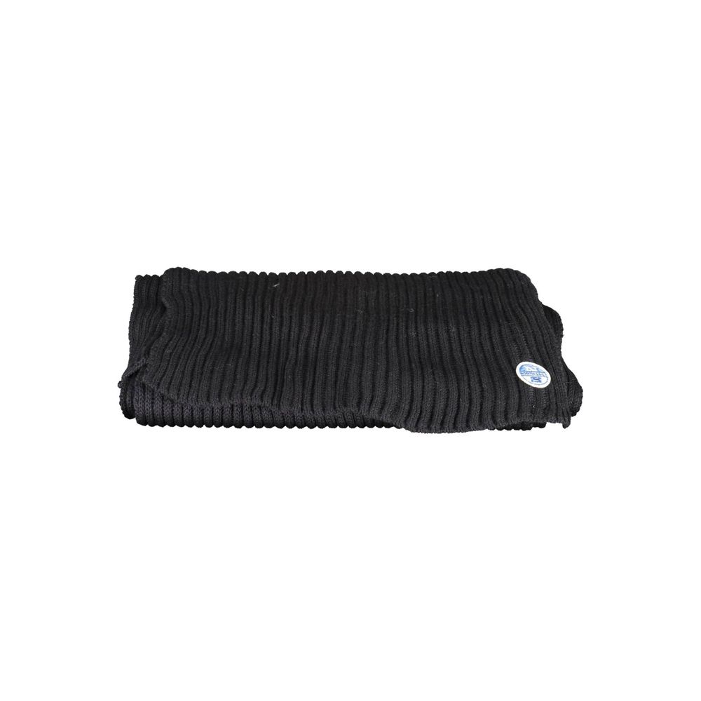 Black Cotton Men Scarf