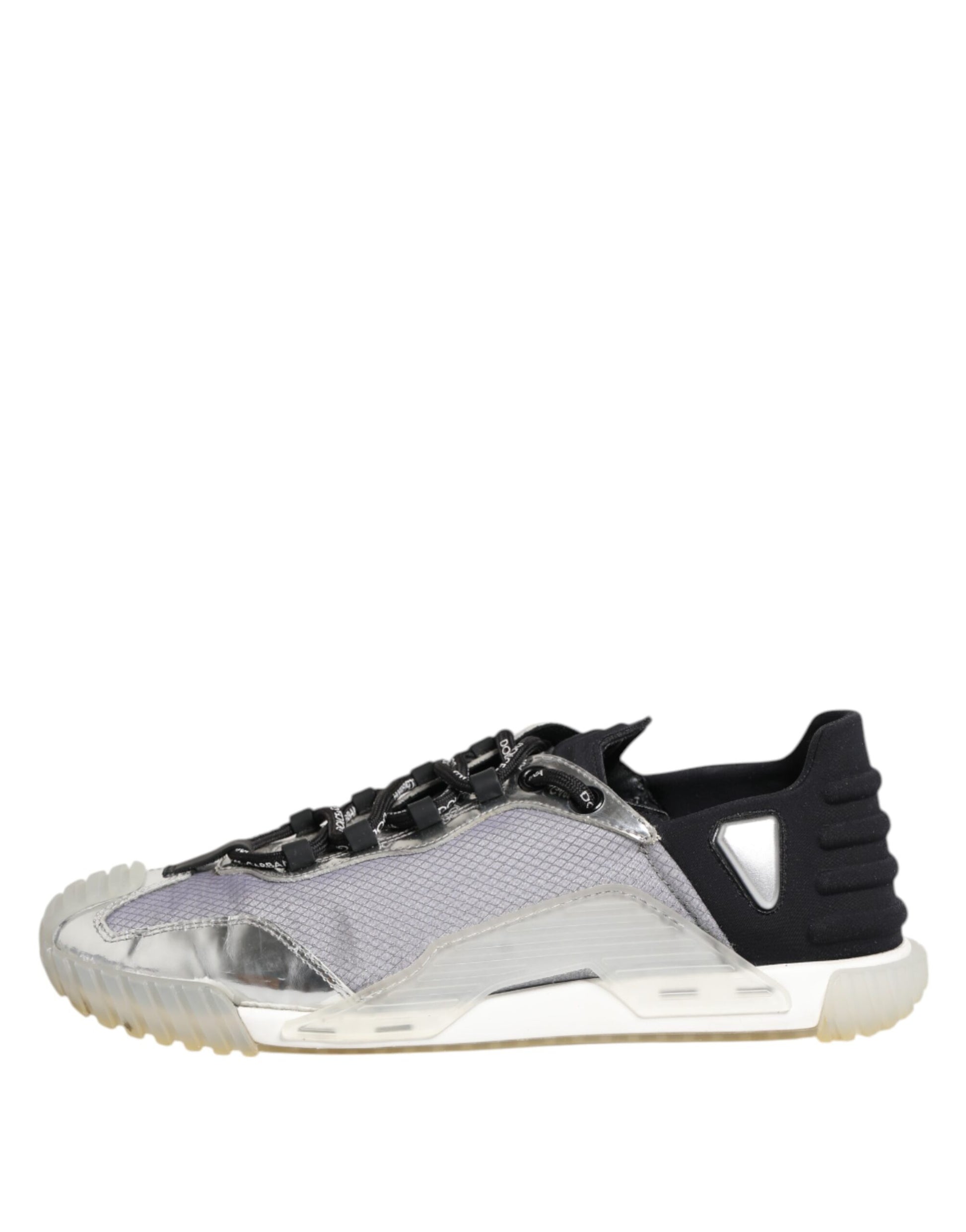 Black Silver NS1 Men Low Top Sneakers Shoes