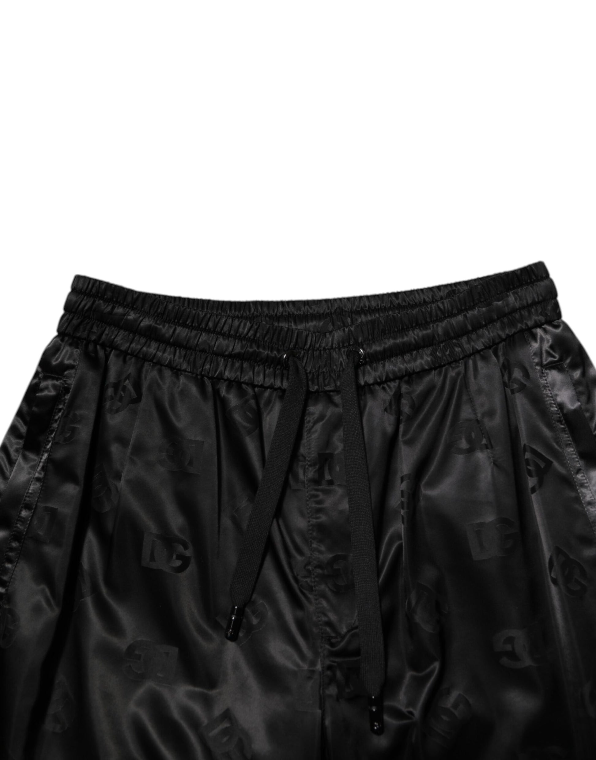 Black Logo DG Print Men Jogger Sweatpants Pants