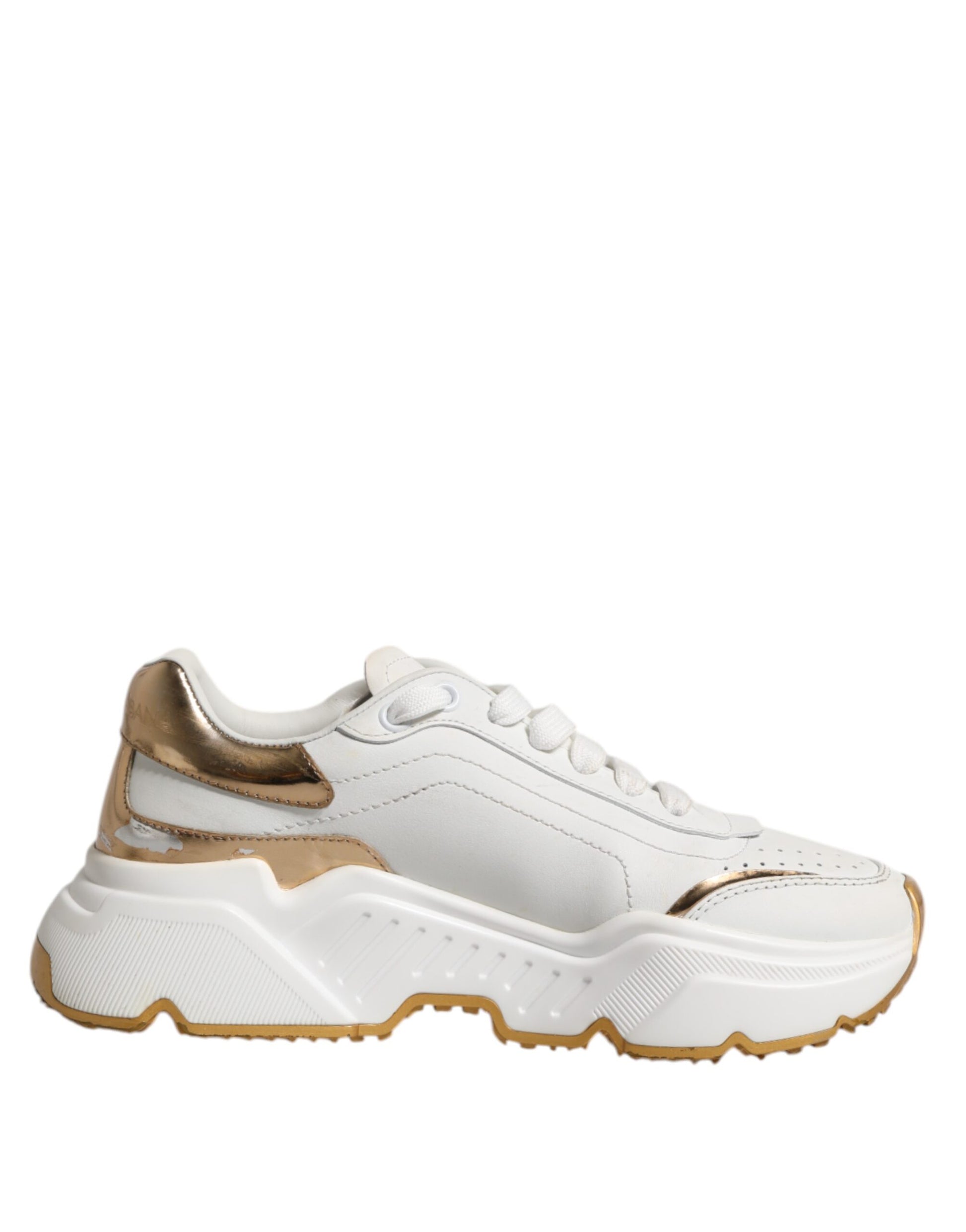 White Gold Daymaster Low Top Sneakers Shoes