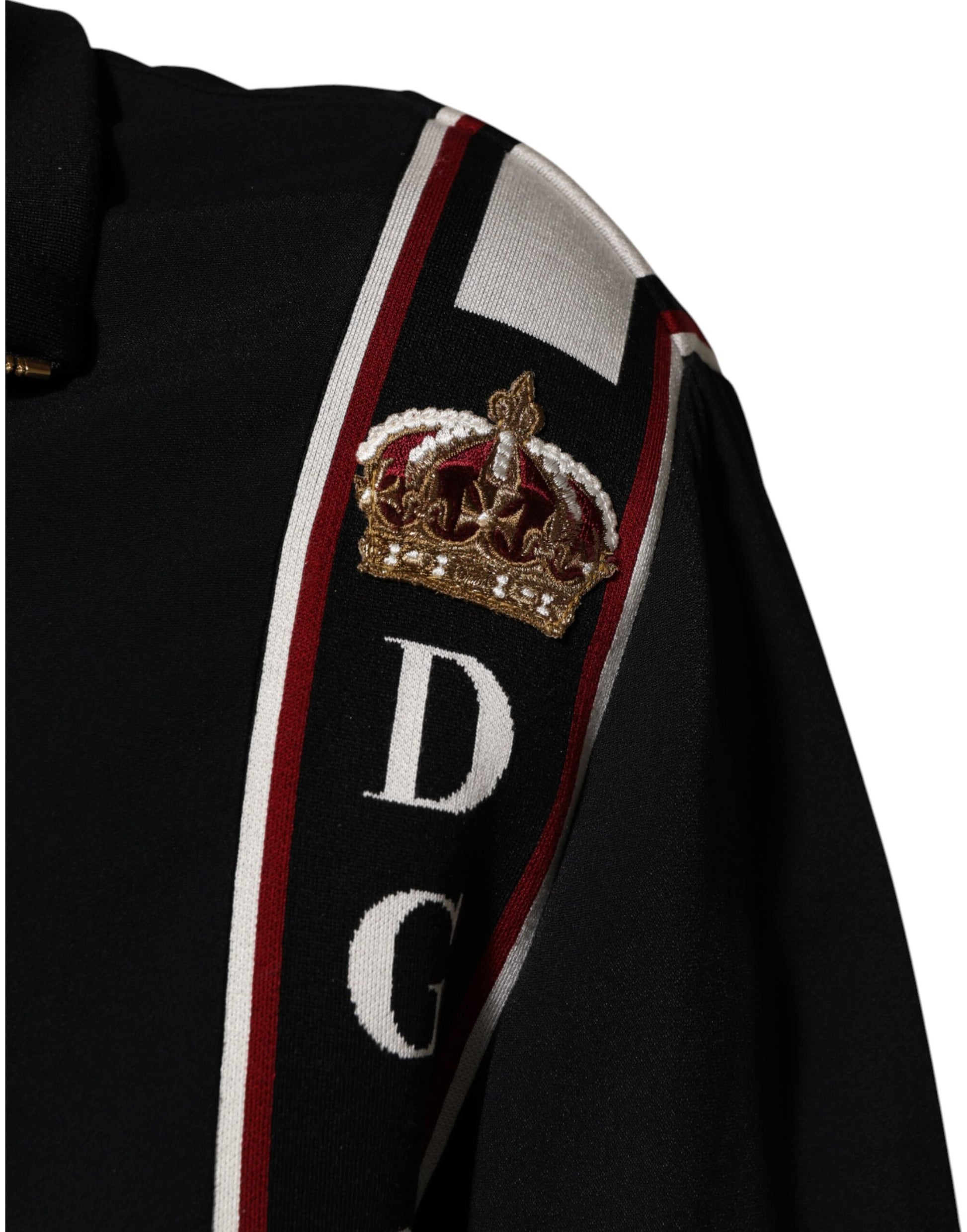 Black DG King Full Zip Sweatshirt  Sweater