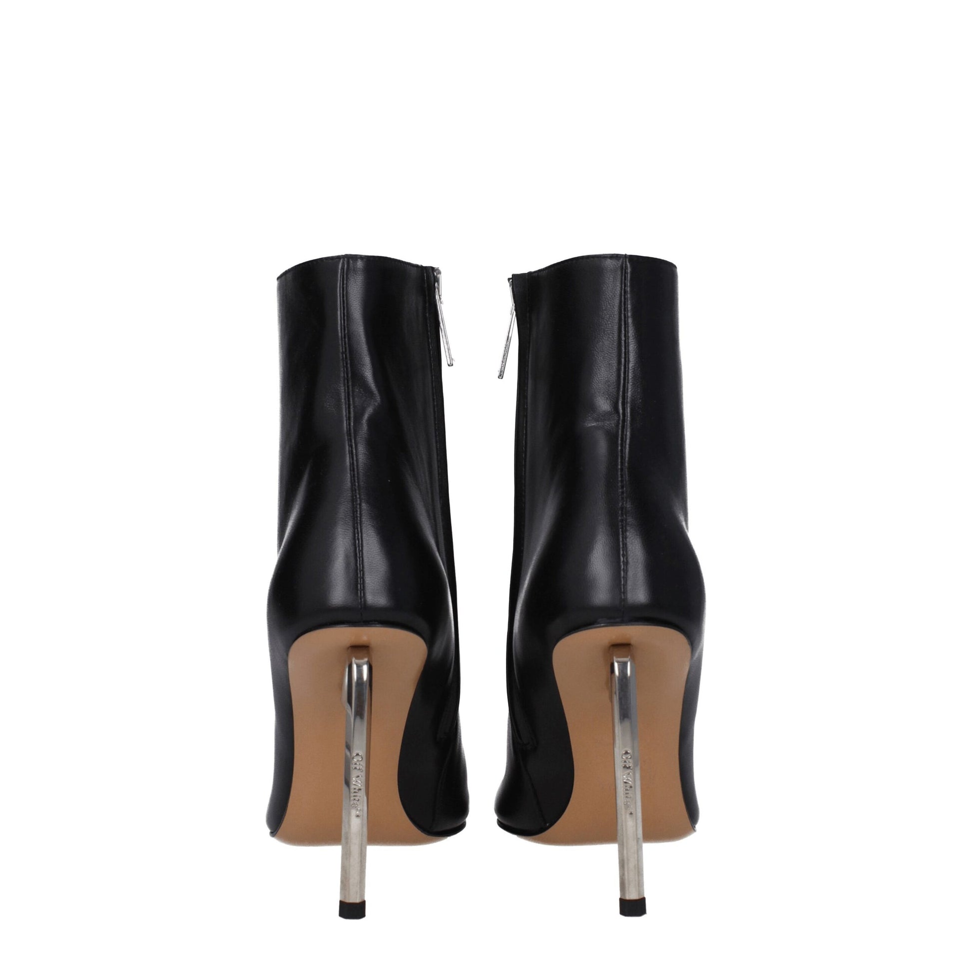 Black Leather Ankle Boots