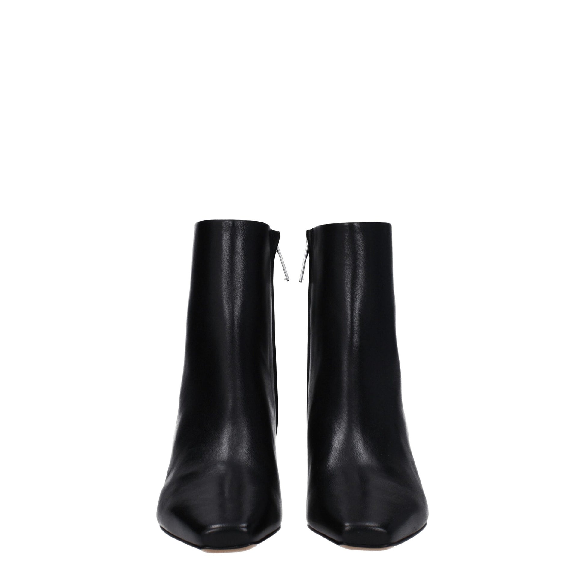 Black Leather Ankle Boots