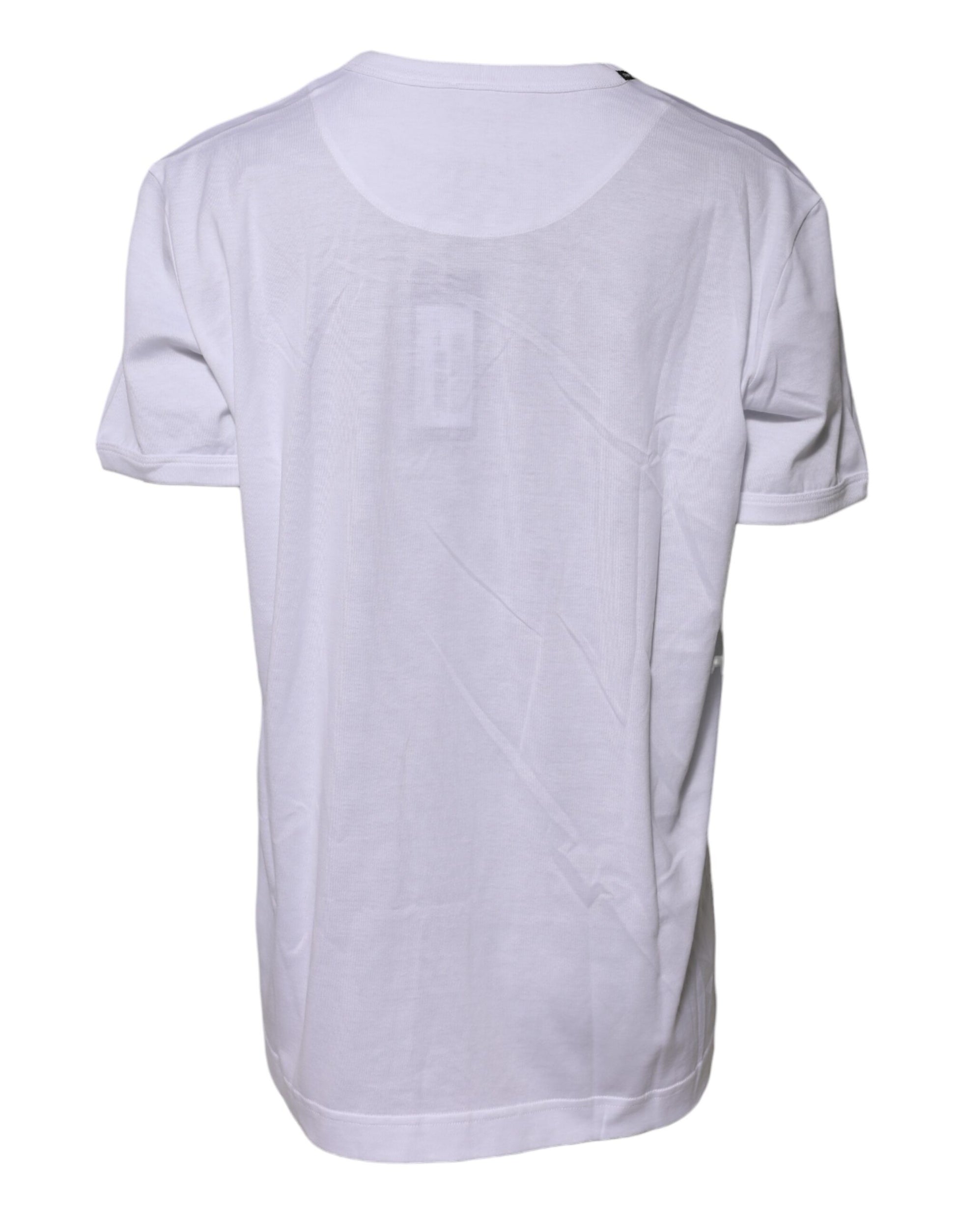 White Cotton Goodluck 2022 Crew Neck T-shirt