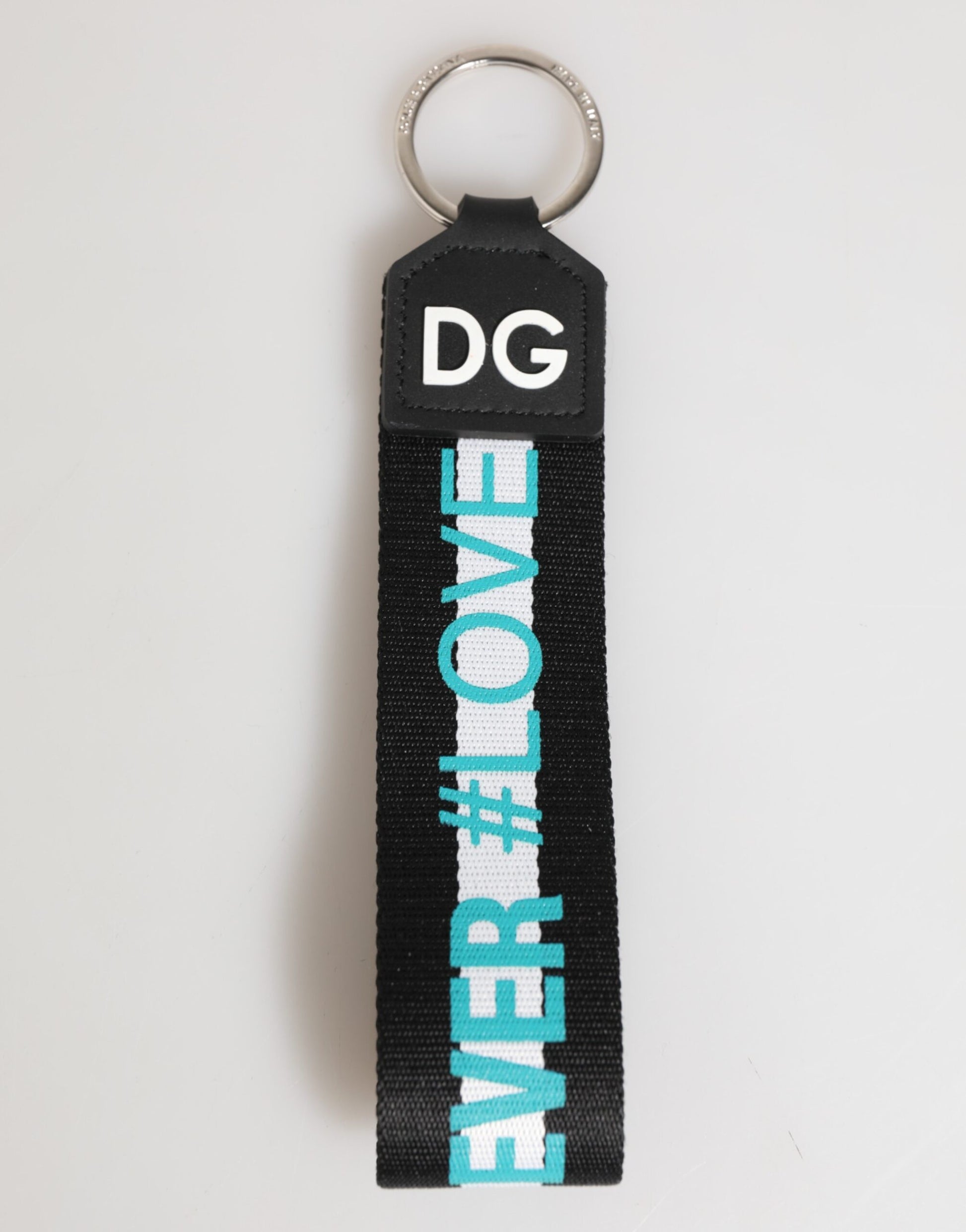 Multicolor Logo Polyester Brass Holder Keychain Keyring