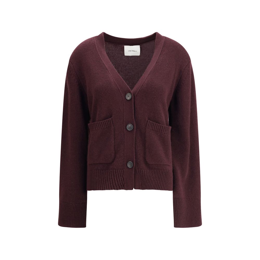 Purple Cashmere Cardigan
