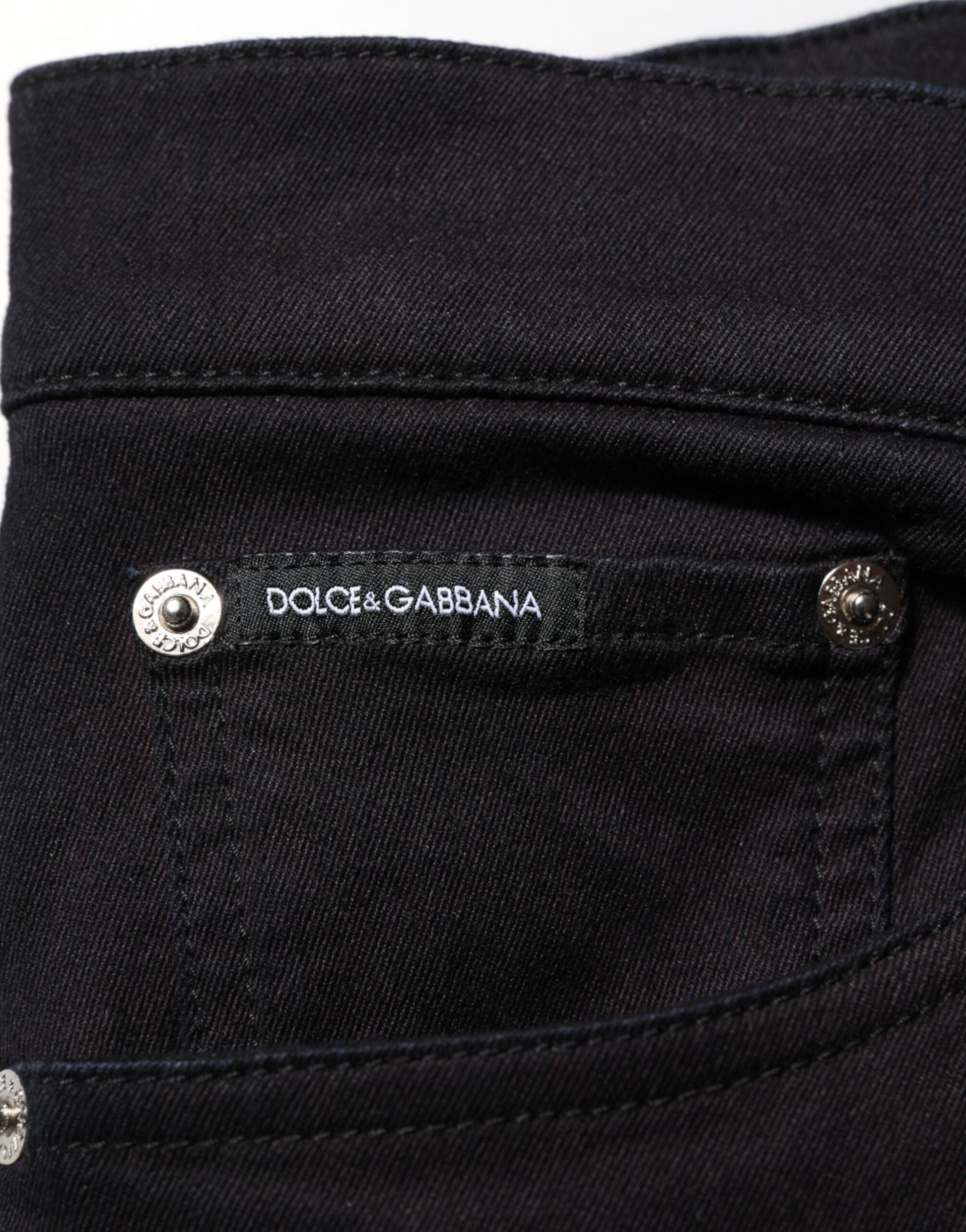 Black Cotton Blend Skinny Men Trouser Pants