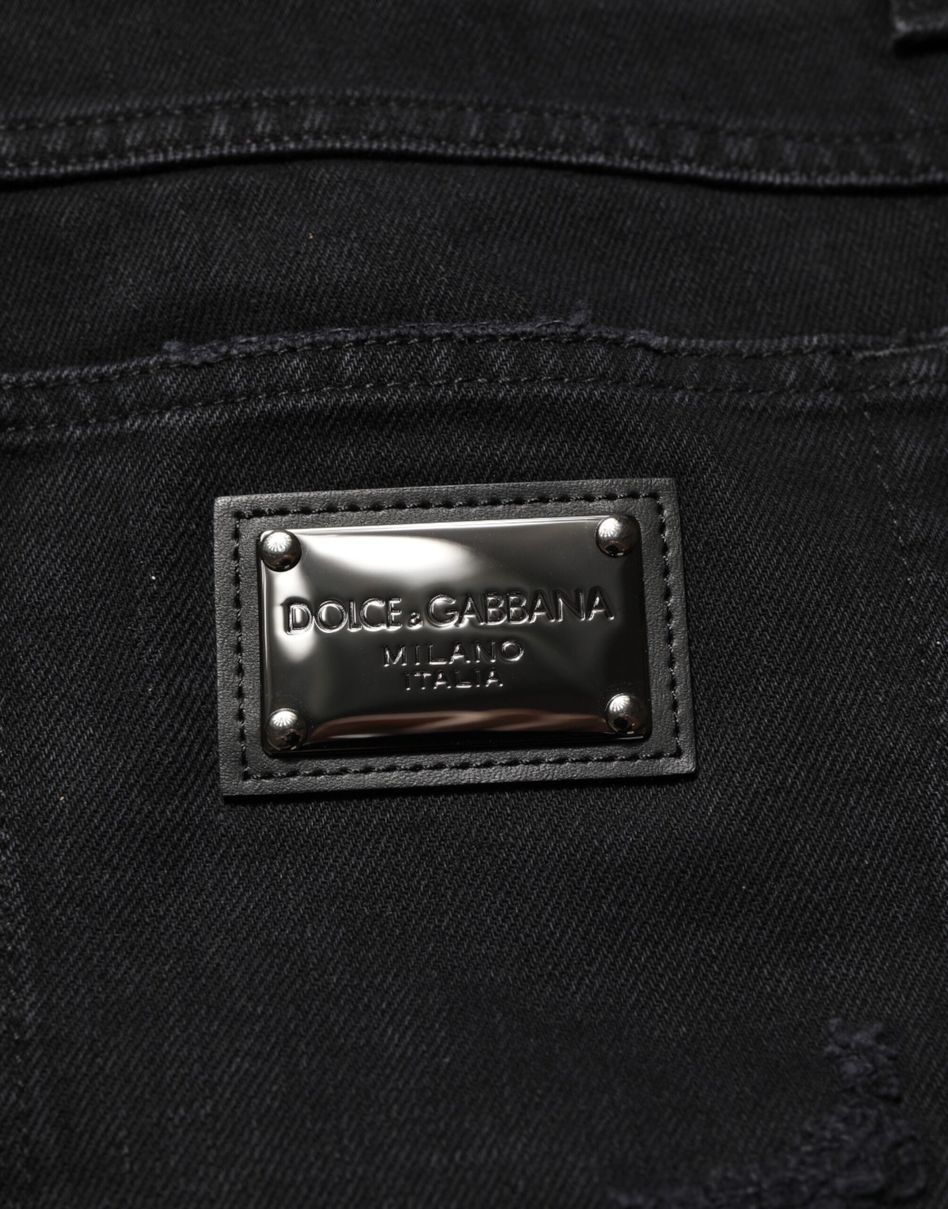 Black Cotton Regular Denim Men Trouser Jeans