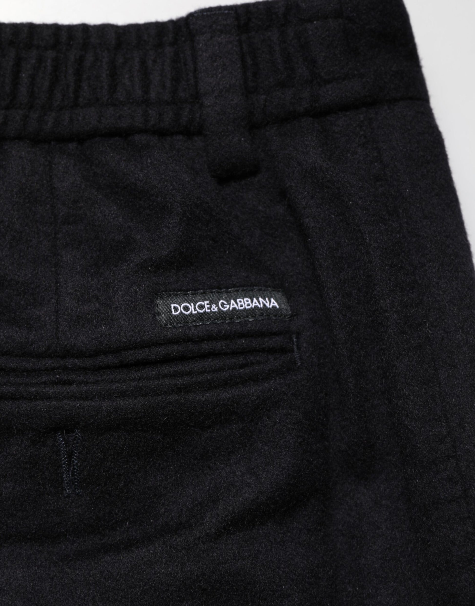 Black Cashmere Dress Formal Men Trouser Pants