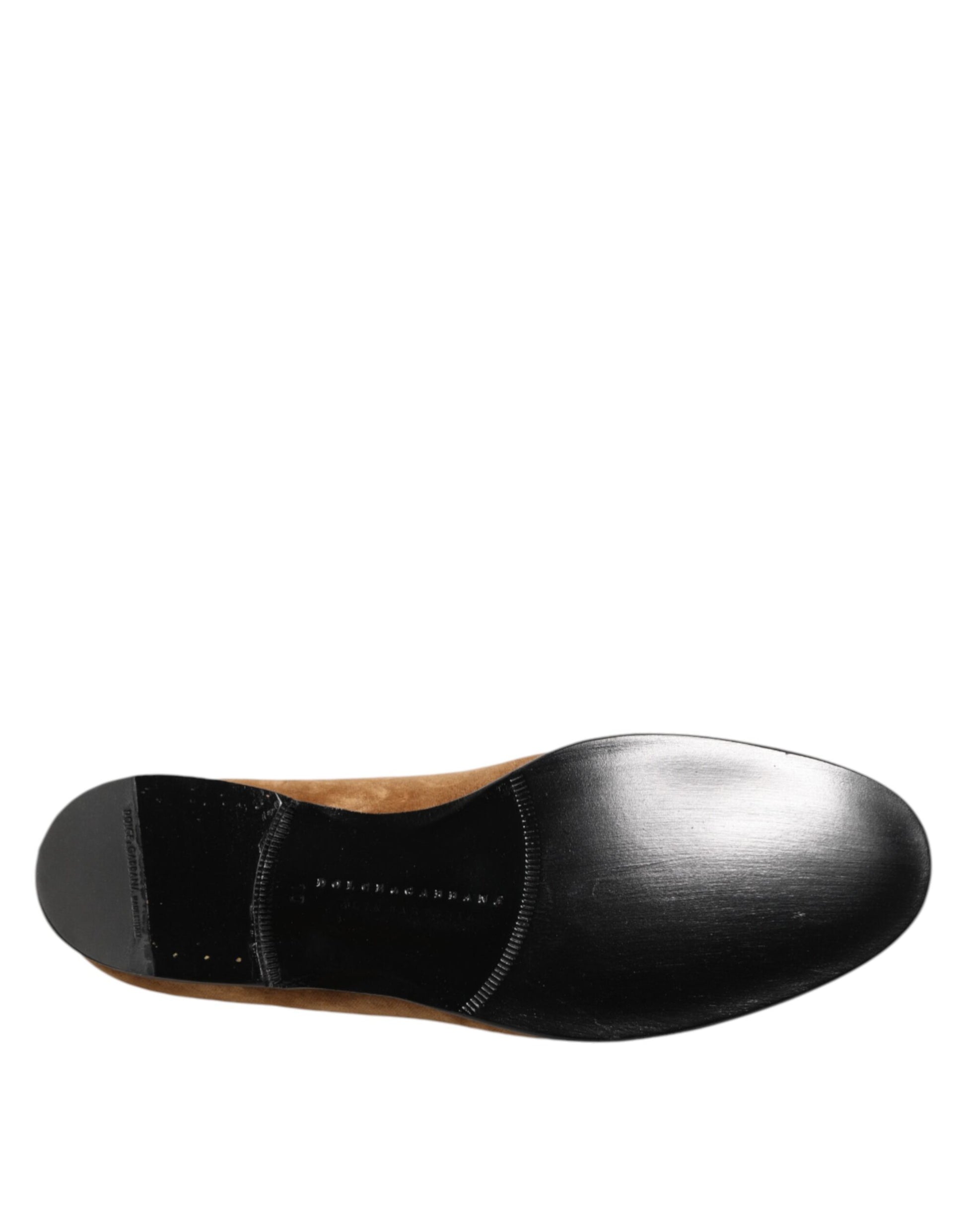 Brown Suede Slip On Men Loafers Formal Shoes