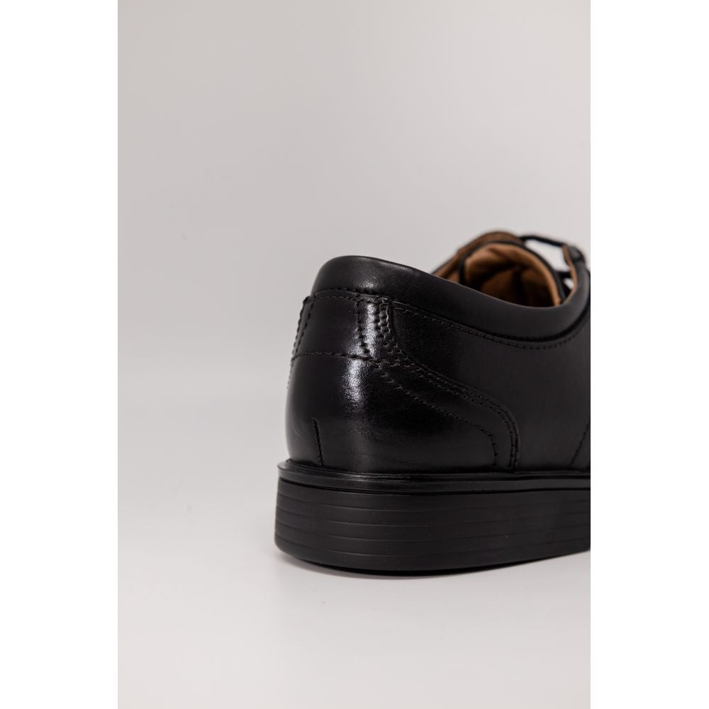 Black Leather Oxfords And Derbies