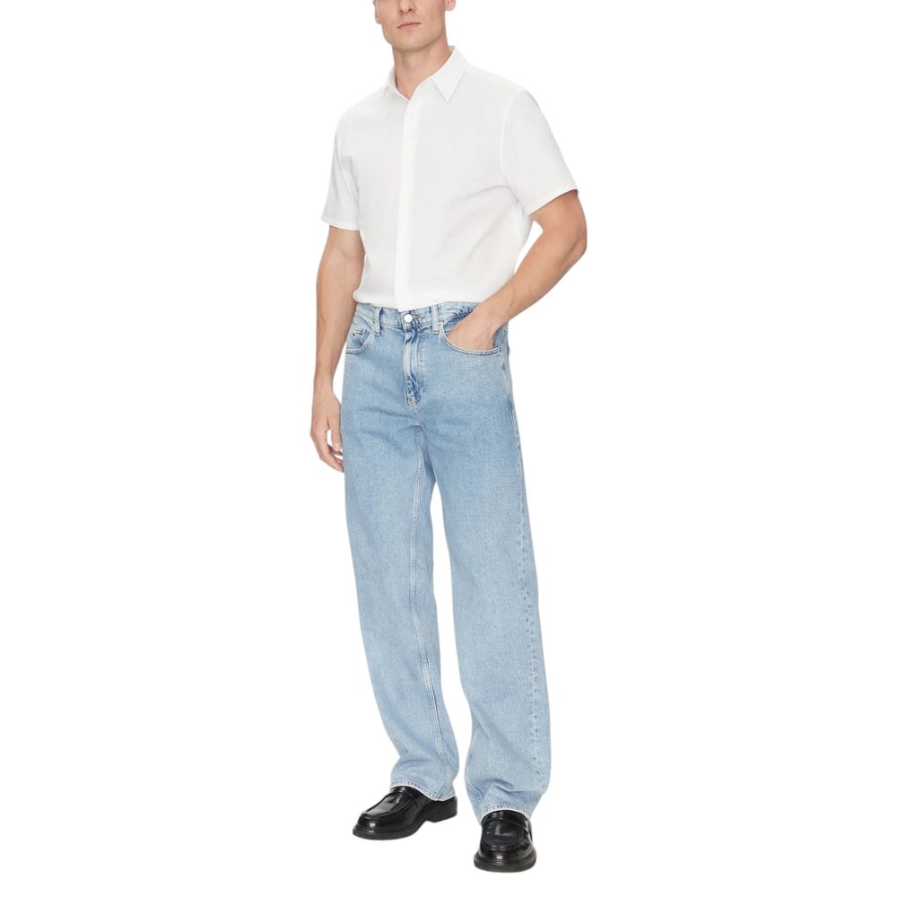 White Organic Cotton Shortsleeve Shirt