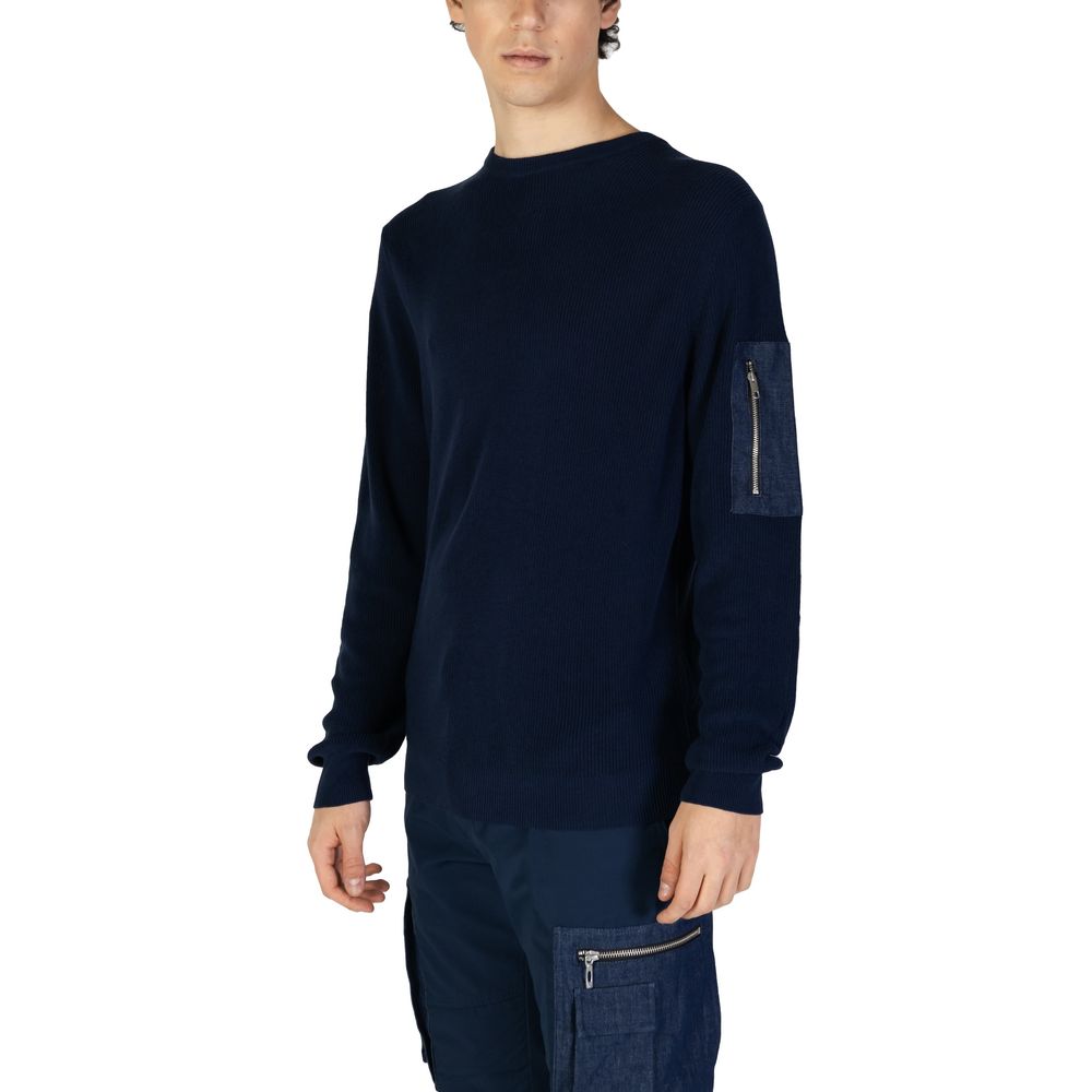 Blue Cotton Sweatshirt