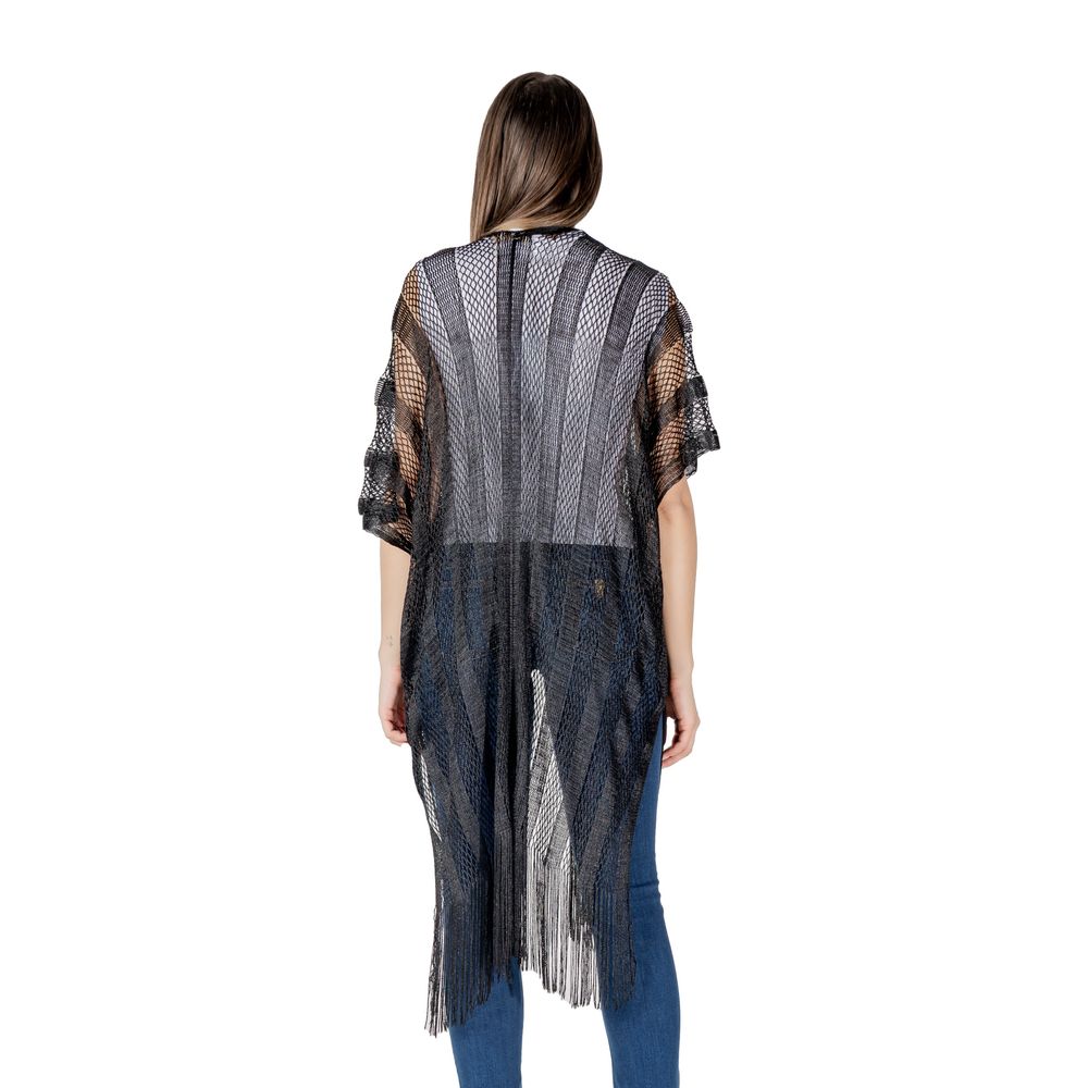 Black Polyester Scarf