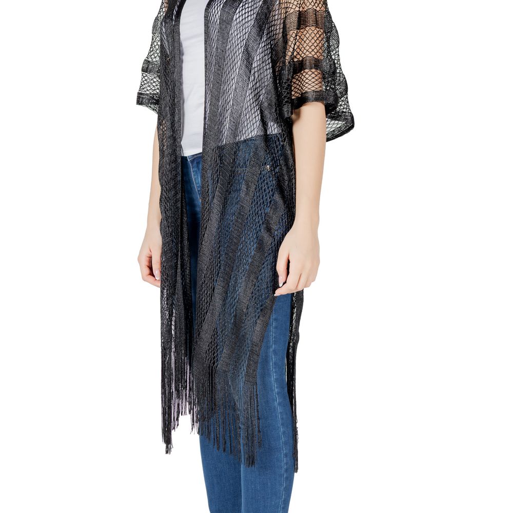 Black Polyester Scarf