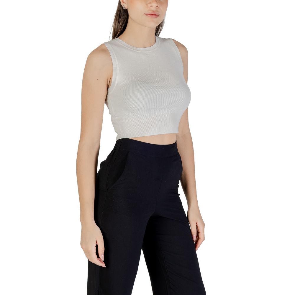 White Viscose Tank Tops
